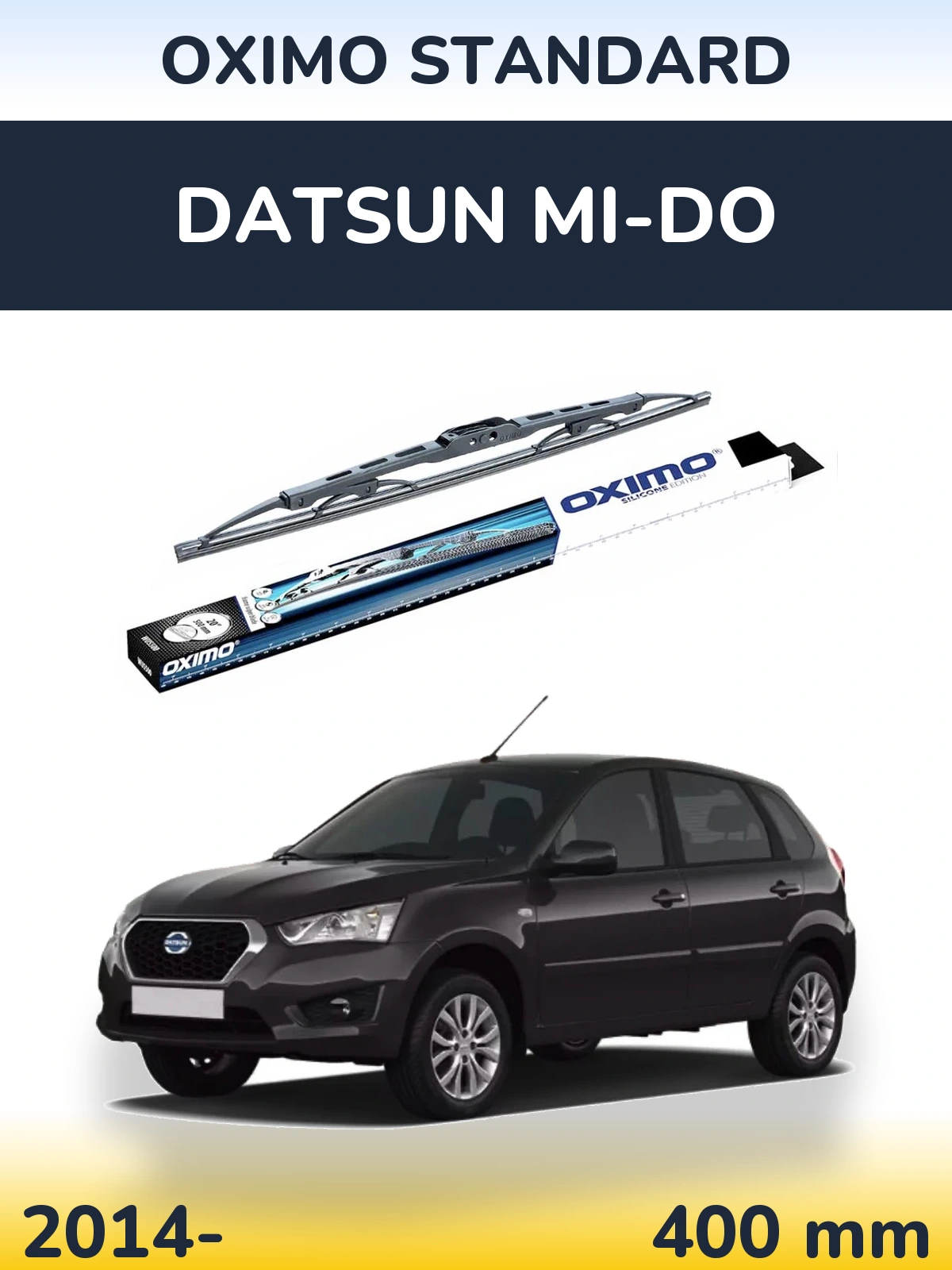Rear wiper blade Oximo Standard 400 mm for Datsun mi-DO 2014-2026