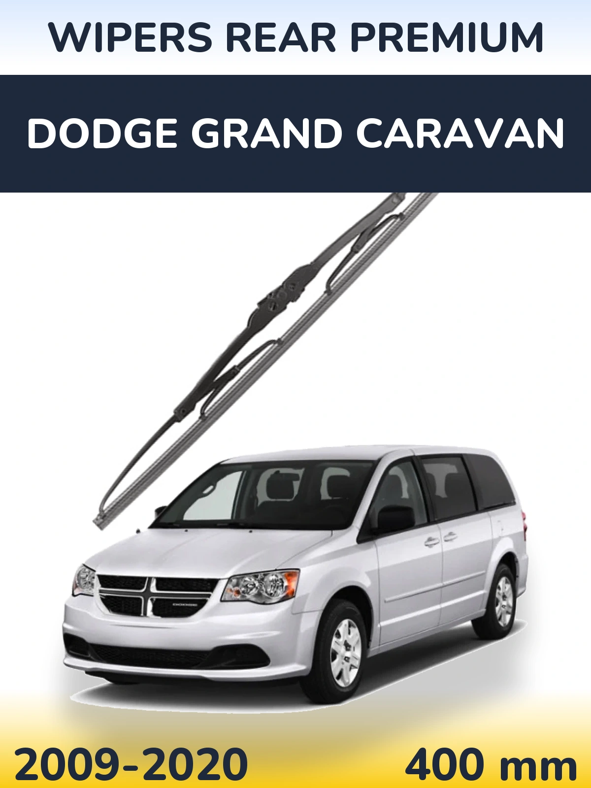 Задний дворник WIPERS REAR PREMIUM 400 мм для Dodge Grand Caravan 2009-2020
