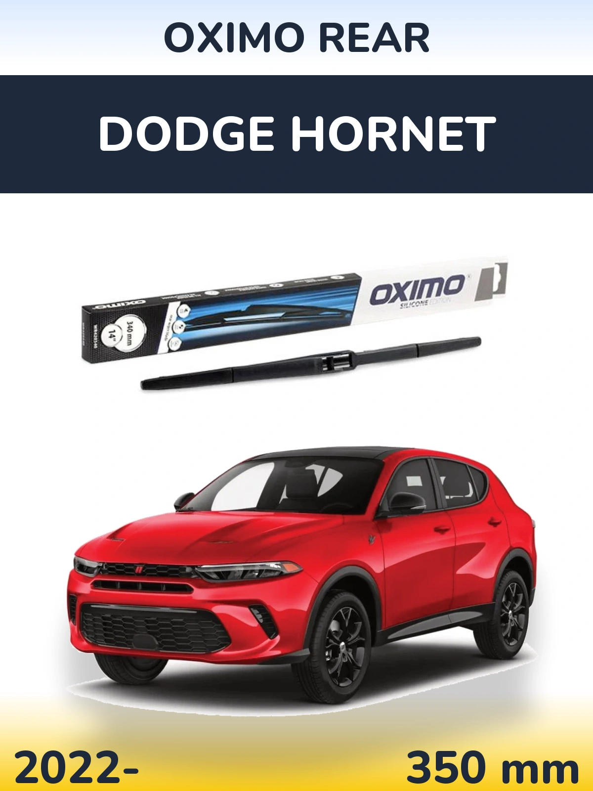Rear wiper blade Oximo Rear 350 mm for Dodge Hornet 2022-2026