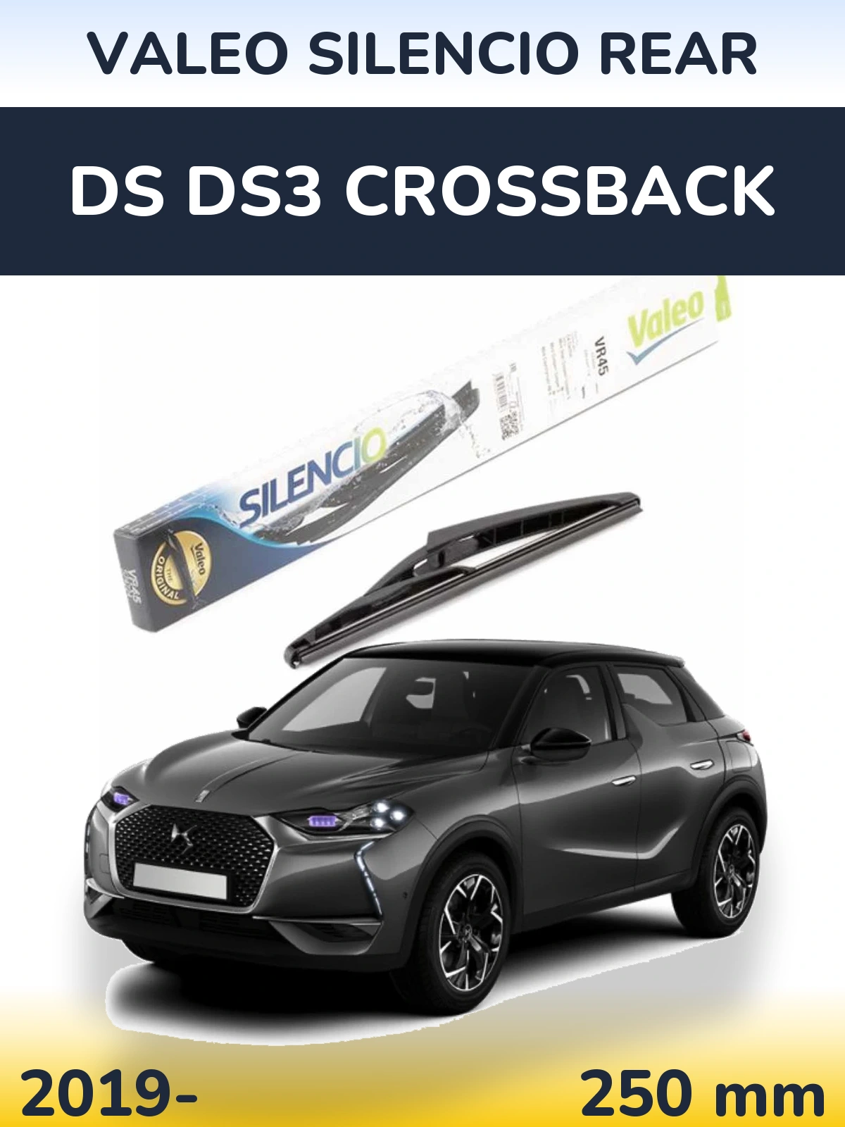 Задний дворник Valeo Silencio Rear 240 мм для DS DS3 Crossback 2019-2026