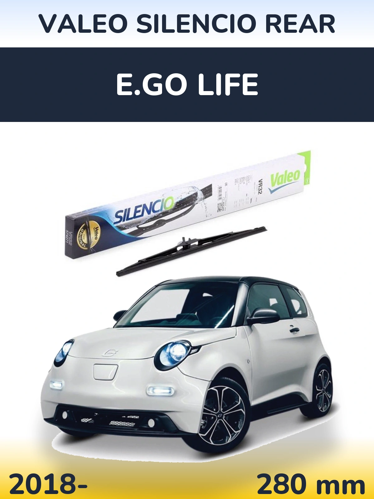 Задня щітка Valeo Silencio Rear 280 мм для E.GO life 2018-2026