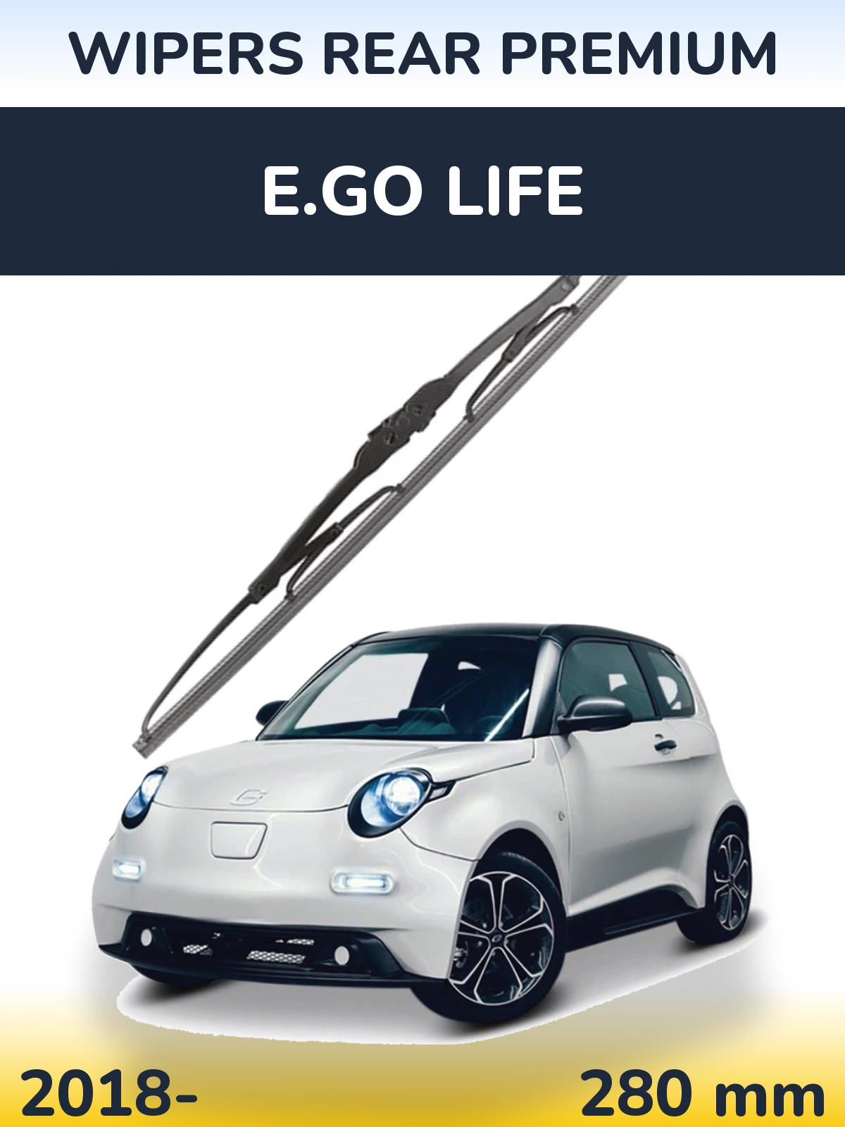 Rear wiper blade WIPERS REAR PREMIUM 280 mm for E.GO life 2018-2026