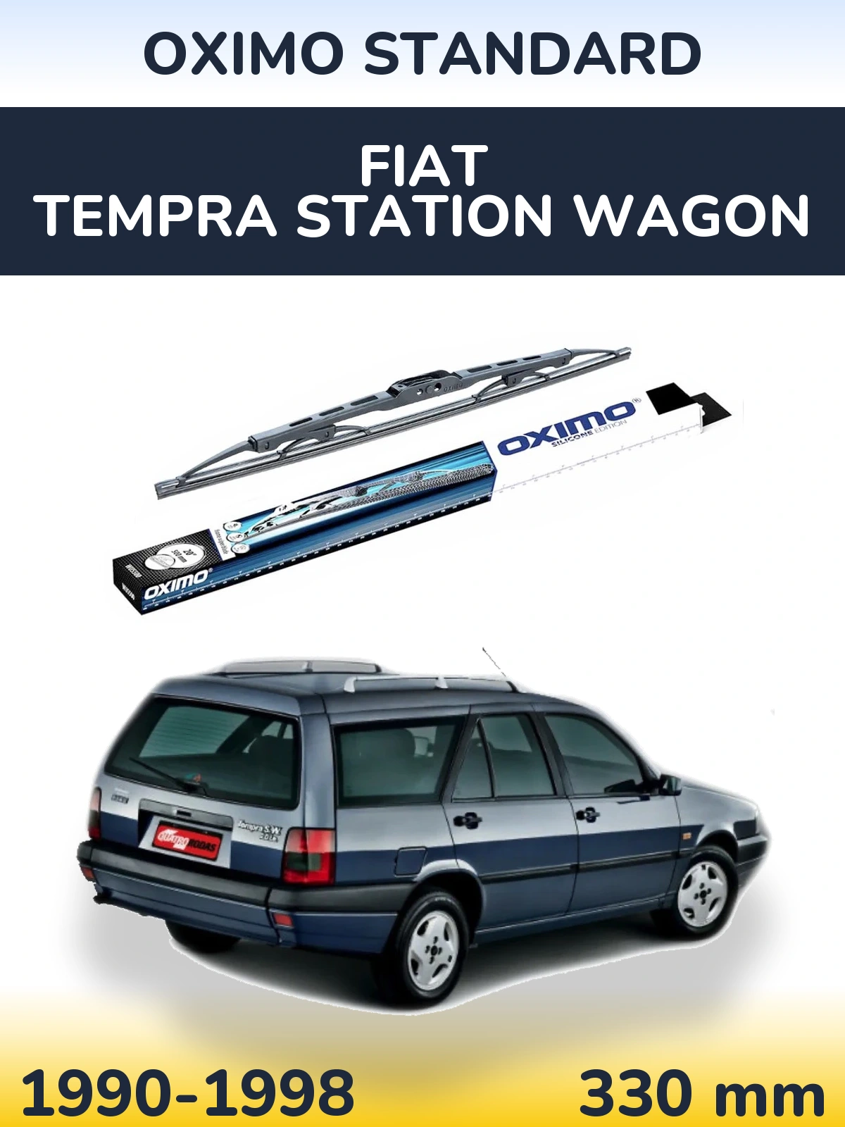 Rear wiper blade Oximo Standard 325 mm for Fiat Tempra Station Wagon 1990-1998
