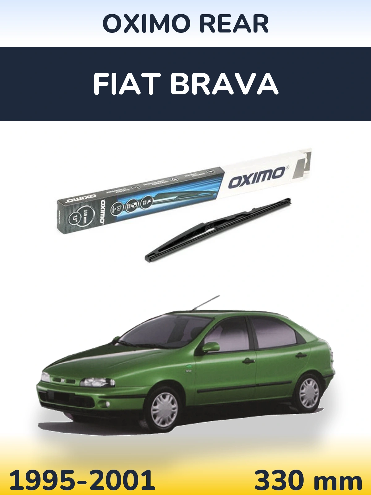 Rear wiper blade Oximo Rear 330 mm for Fiat Brava 1995-2001