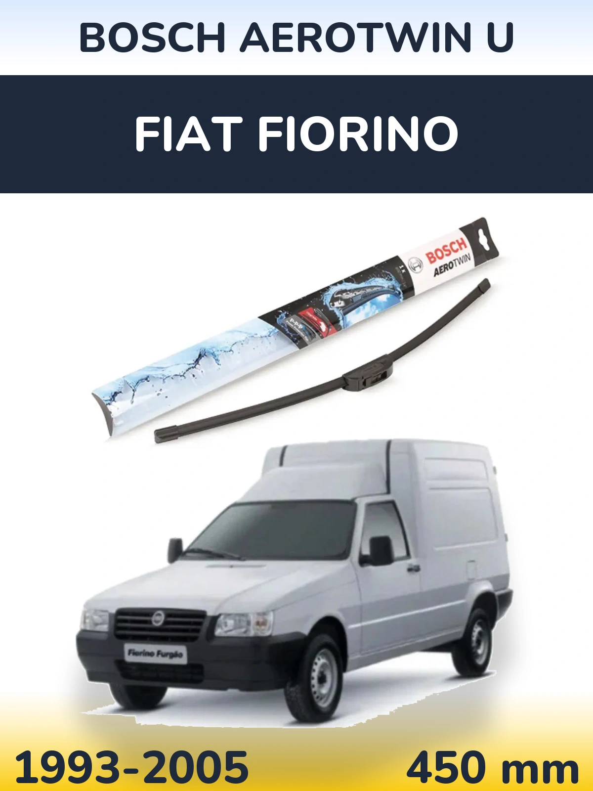 Передня щітка BOSCH AeroTwin U 450 мм для Fiat Fiorino 1993-2005
