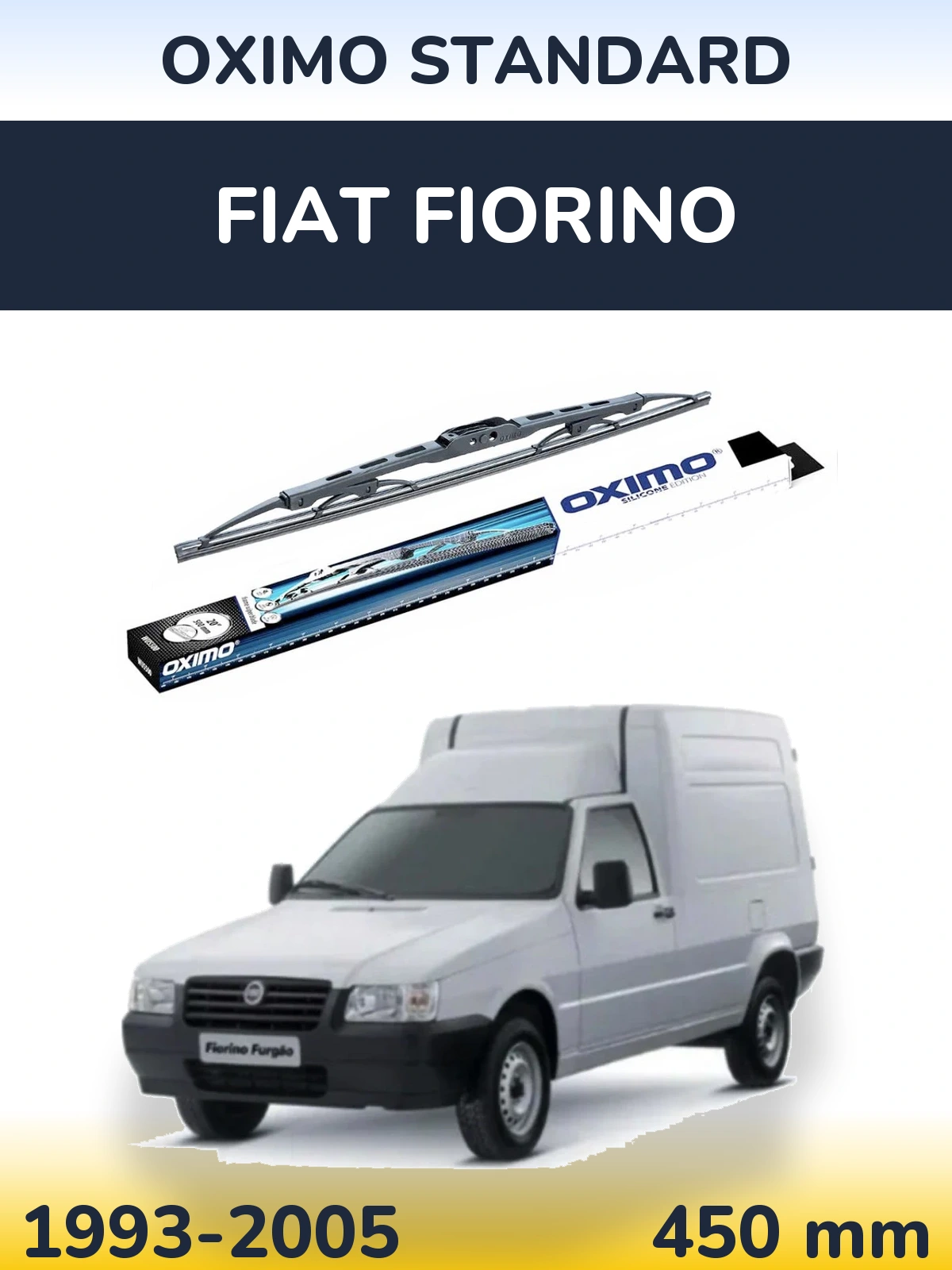 Передний дворник Oximo Standard 450 мм для Fiat Fiorino 1993-2005