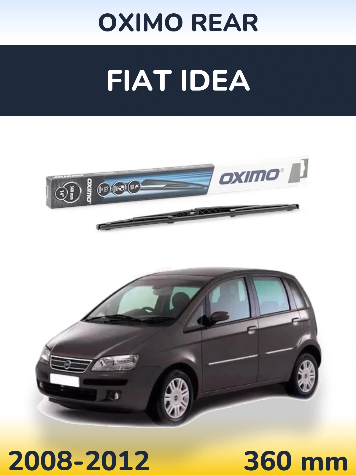 Задний дворник Oximo Rear 360 мм для Fiat Idea 2008-2012