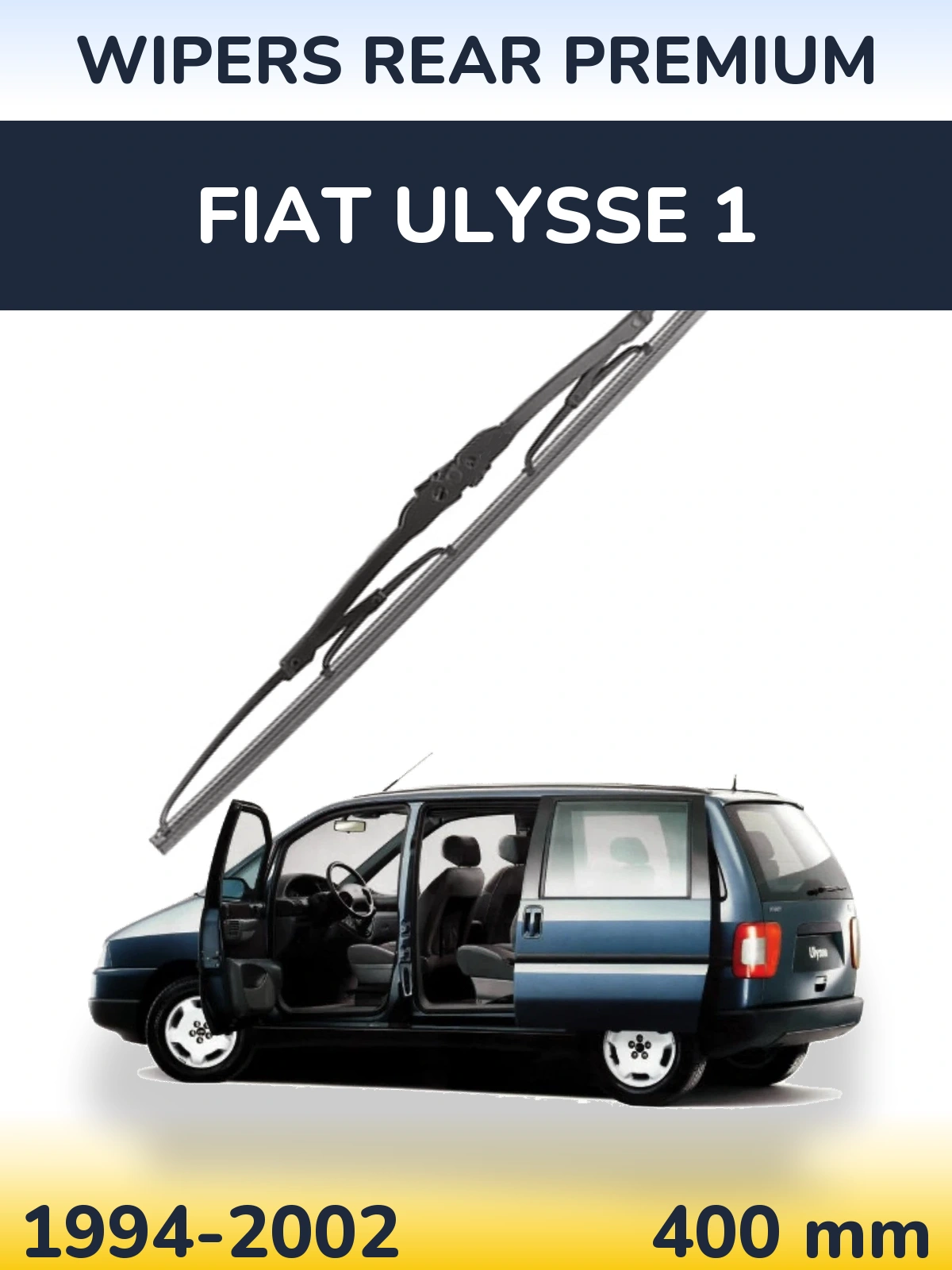 Rear wiper blade WIPERS REAR PREMIUM 400 mm for Fiat Ulysse 1 1994-2002