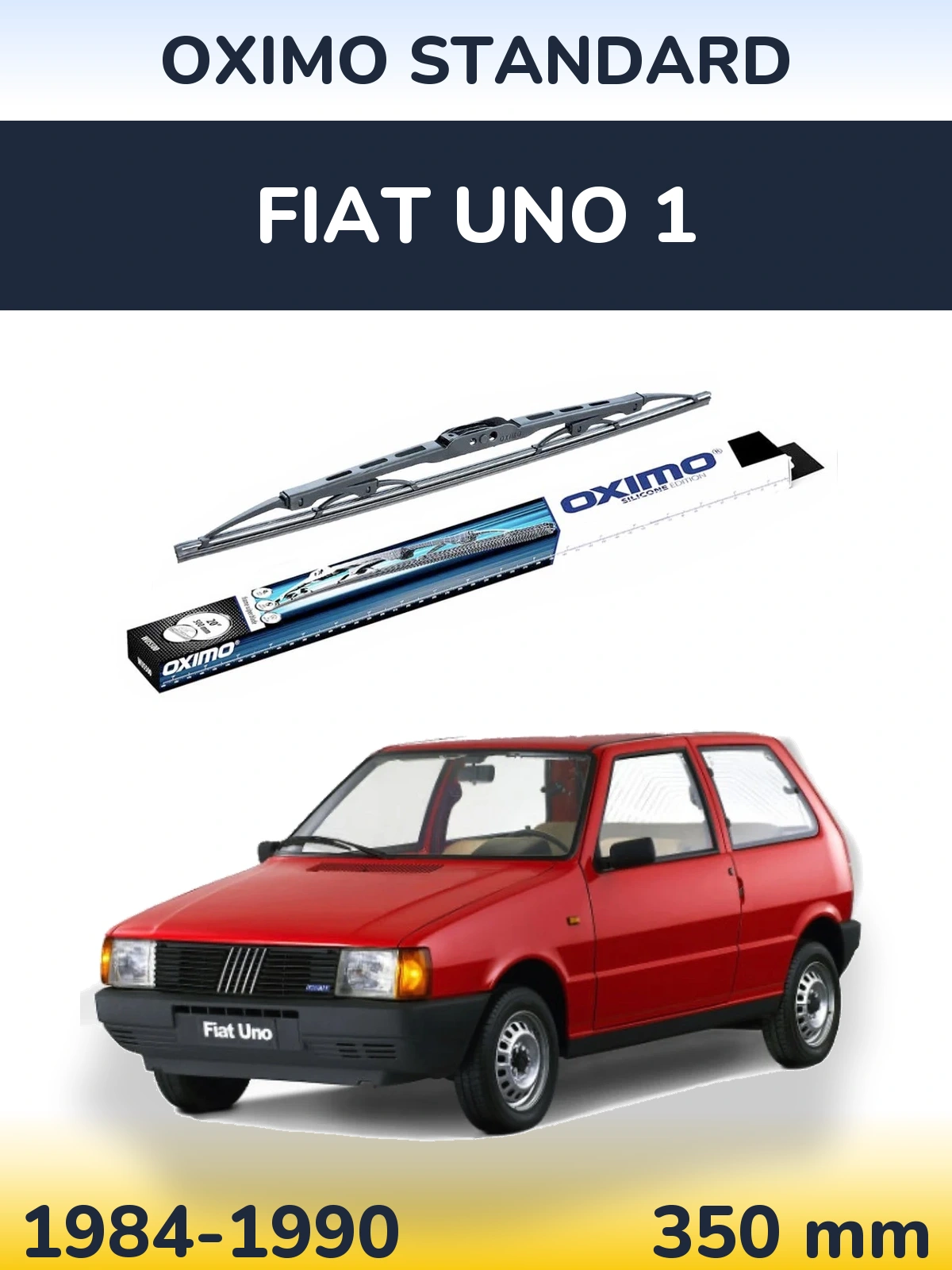 Задний дворник Oximo Standard 350 мм для Fiat Uno 1 1984-1990
