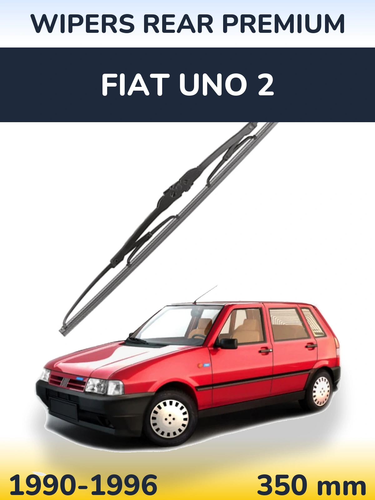 Rear wiper blade WIPERS REAR PREMIUM 350 mm for Fiat Uno 2 1990-1996