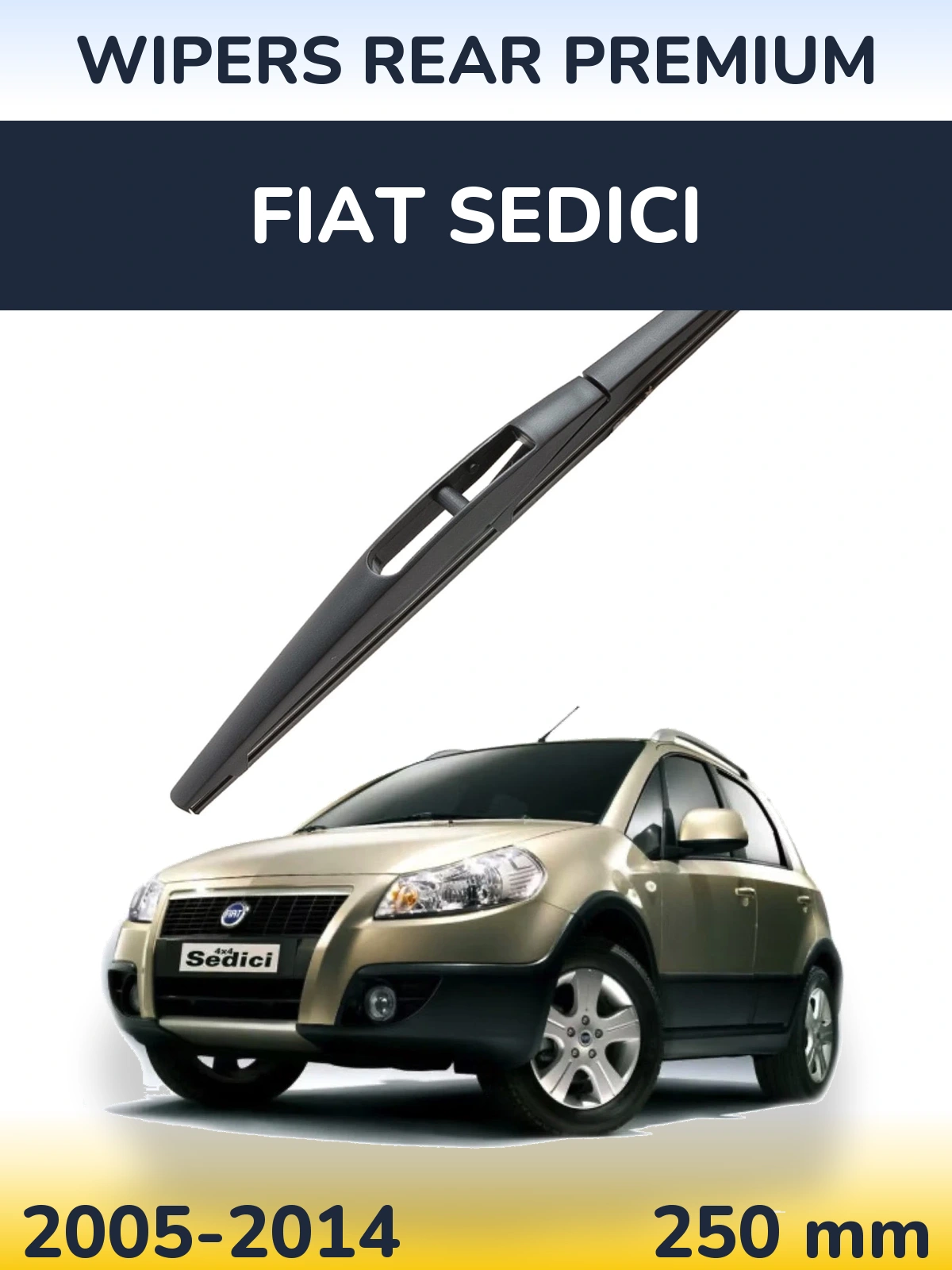 Rear wiper blade WIPERS REAR PREMIUM 250 mm for Fiat Sedici 2005-2014