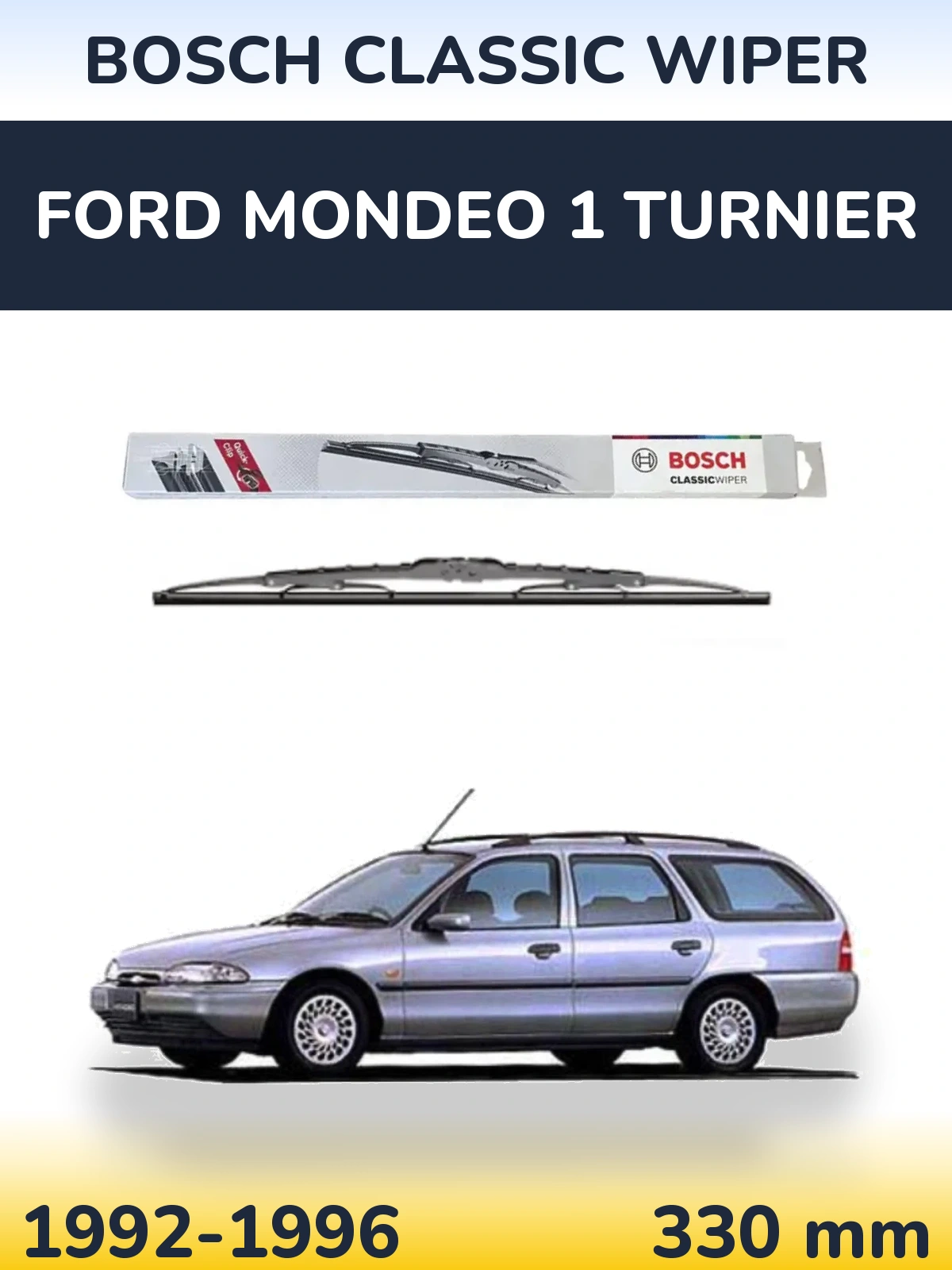 Задний дворник BOSCH Classic Wiper 340 мм для Ford Mondeo 1 Turnier 1992-1996