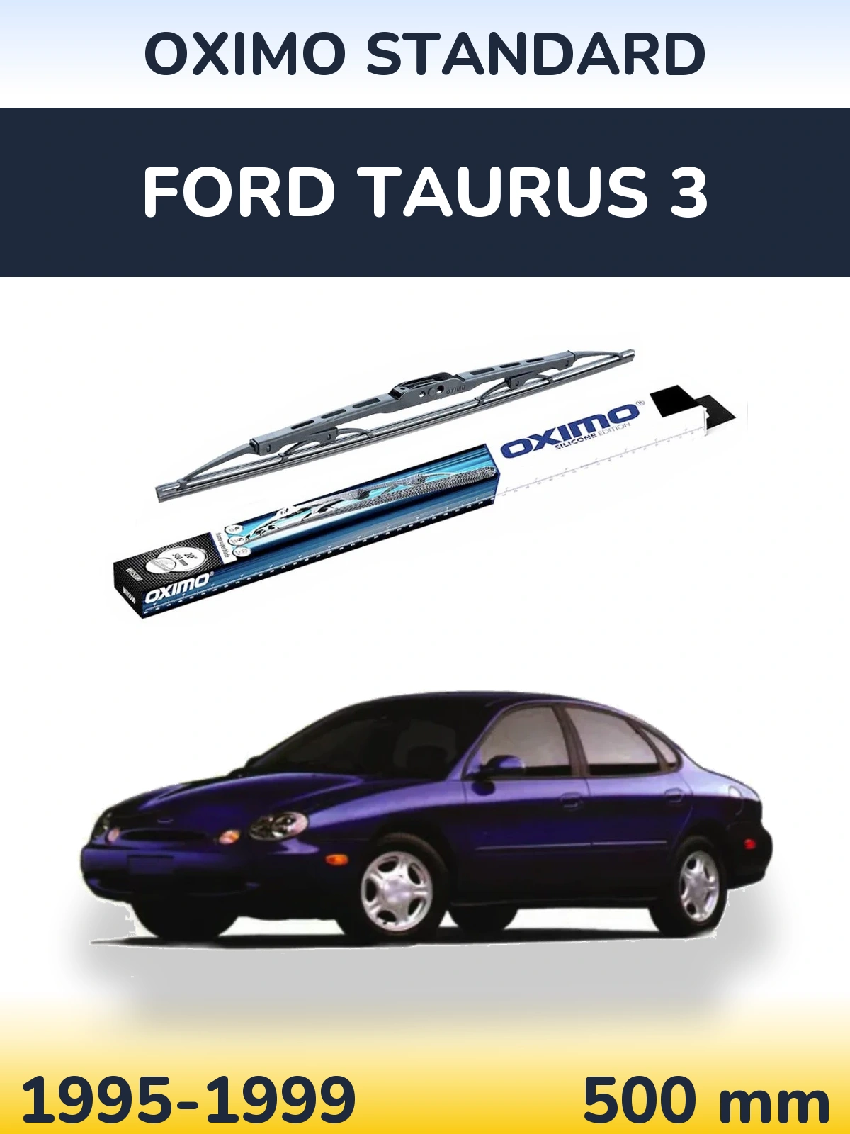 Rear wiper blade Oximo Standard 500 mm for Ford Taurus 3 1995-1999