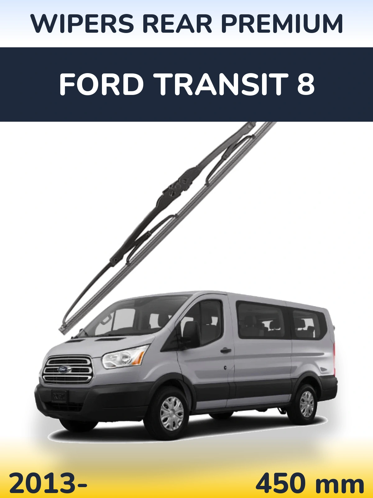 Rear wiper blade WIPERS REAR PREMIUM 450 mm for Ford Transit 8 2013-2026