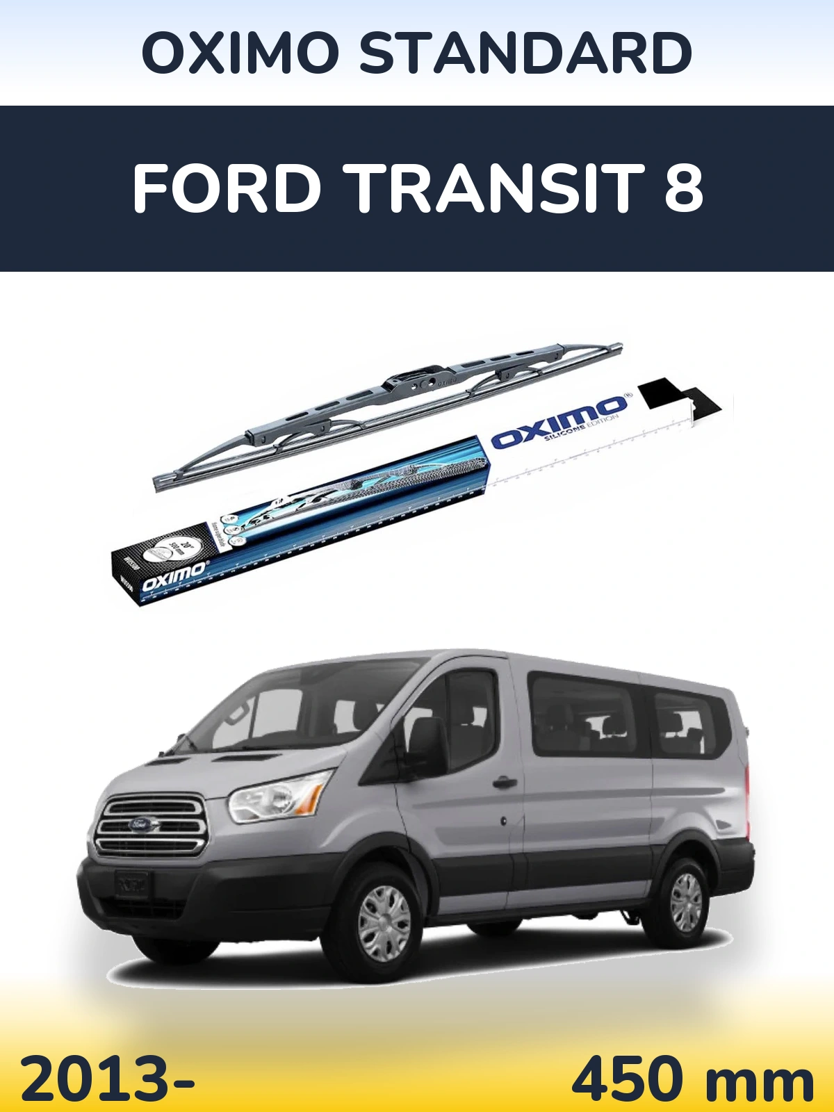 Rear wiper blade Oximo Standard 450 mm for Ford Transit 8 2013-2026