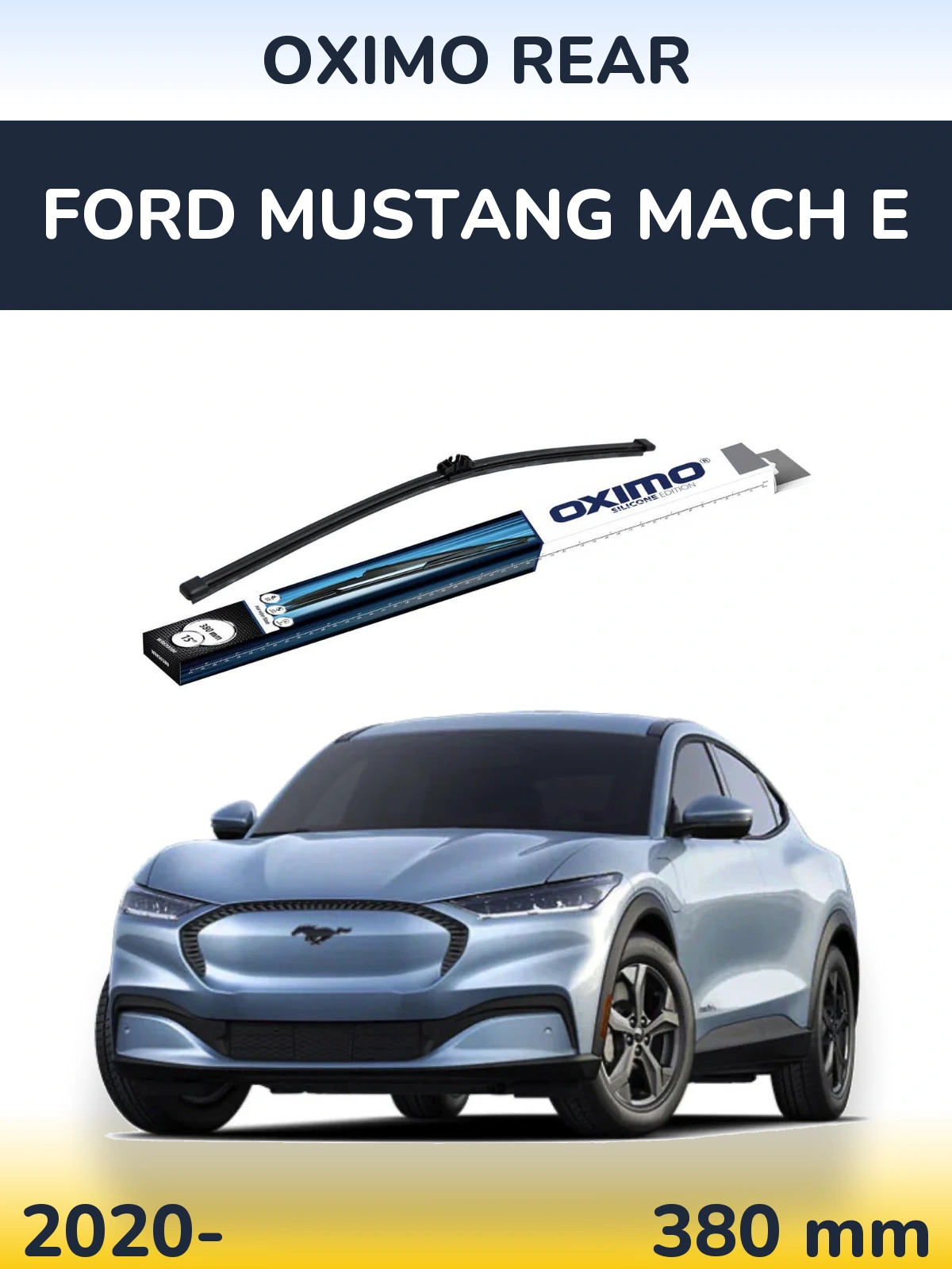 Rear wiper blade Oximo Rear 380 mm for Ford Mustang Mach E 2020-2026