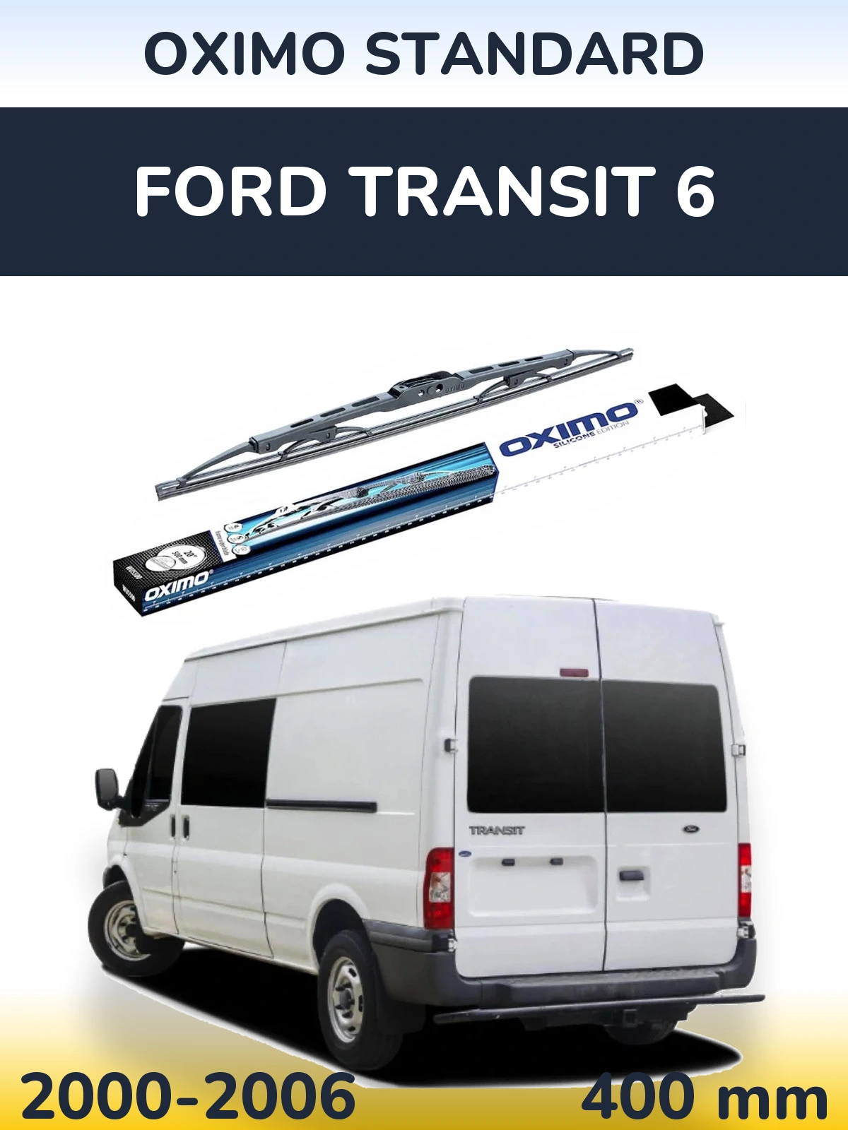 Rear wiper blade Oximo Standard 400 mm for Ford Transit 6 2000-2006
