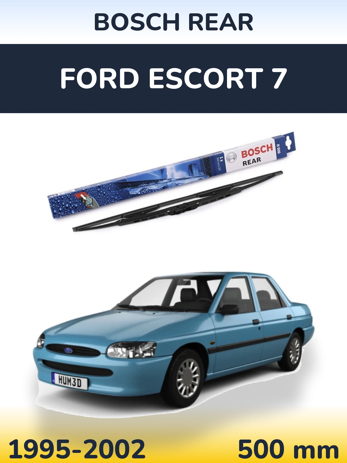 Задний дворник BOSCH Rear 500 мм для Ford Escort 7 1995-2002