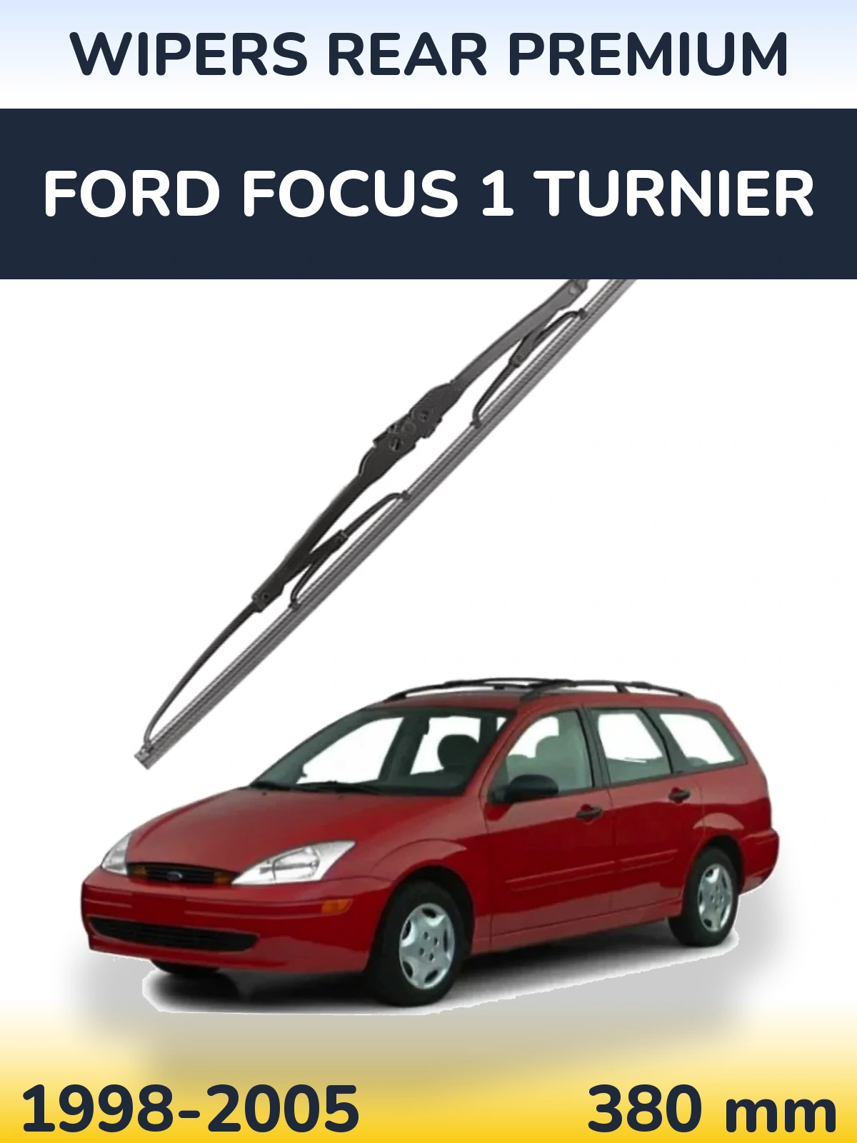 Rear wiper blade WIPERS REAR PREMIUM 380 mm for Ford Focus 1 Turnier 1998-2005