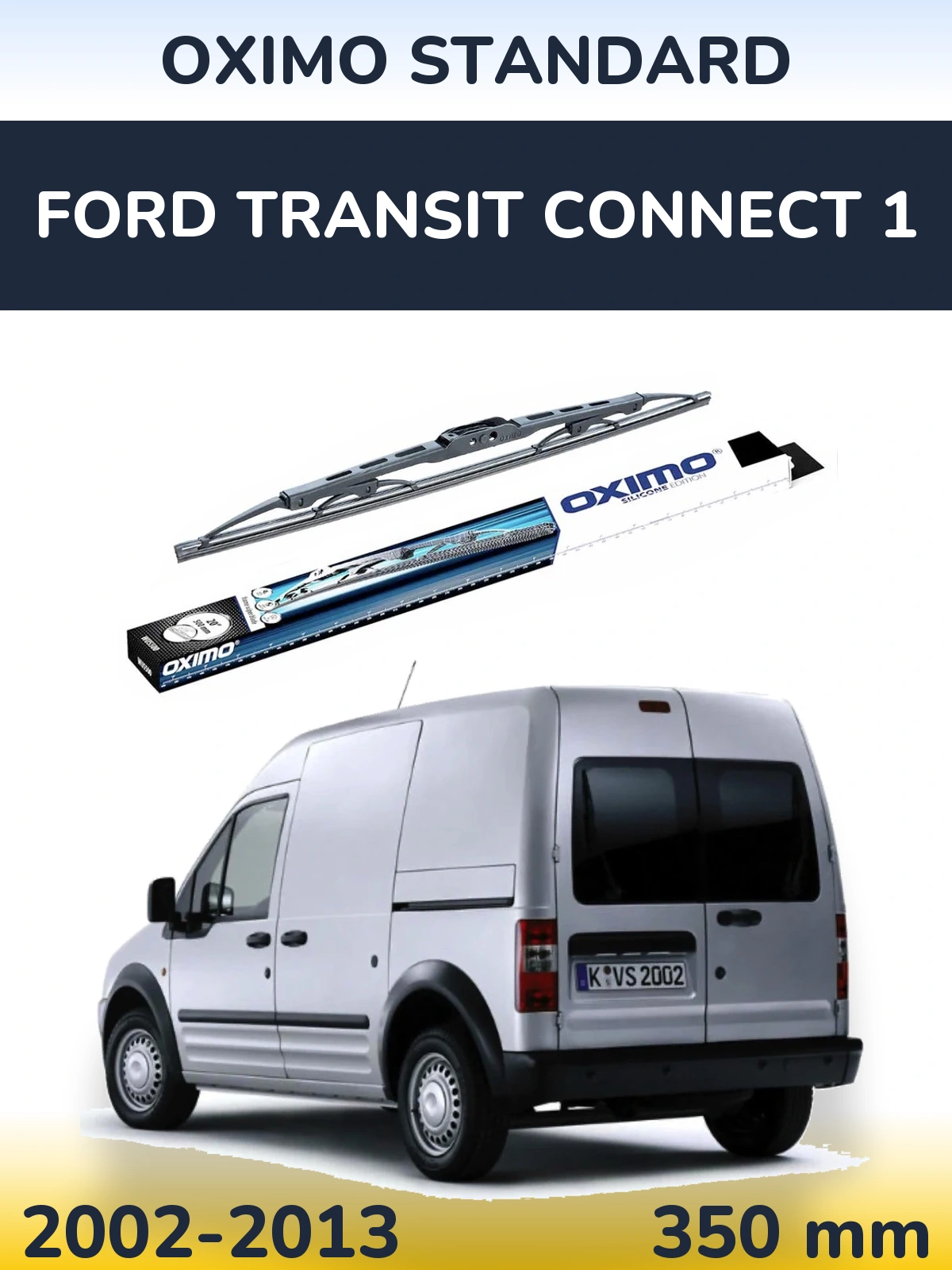 Rear wiper blade Oximo Standard 350 mm for Ford Transit Connect 1 2002-2013