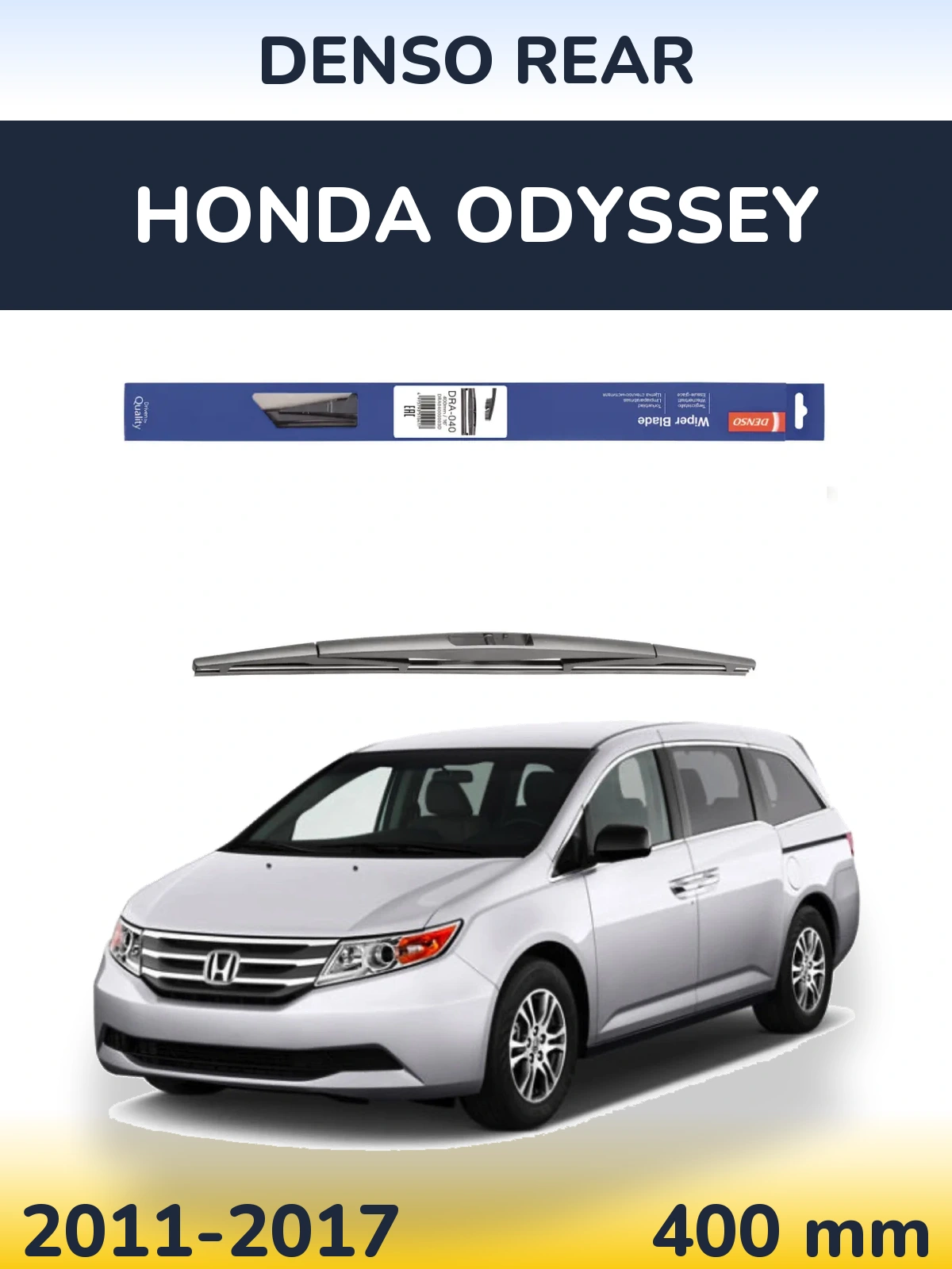 Rear wiper blade Denso Rear 400 mm for Honda Odyssey 2011-2017