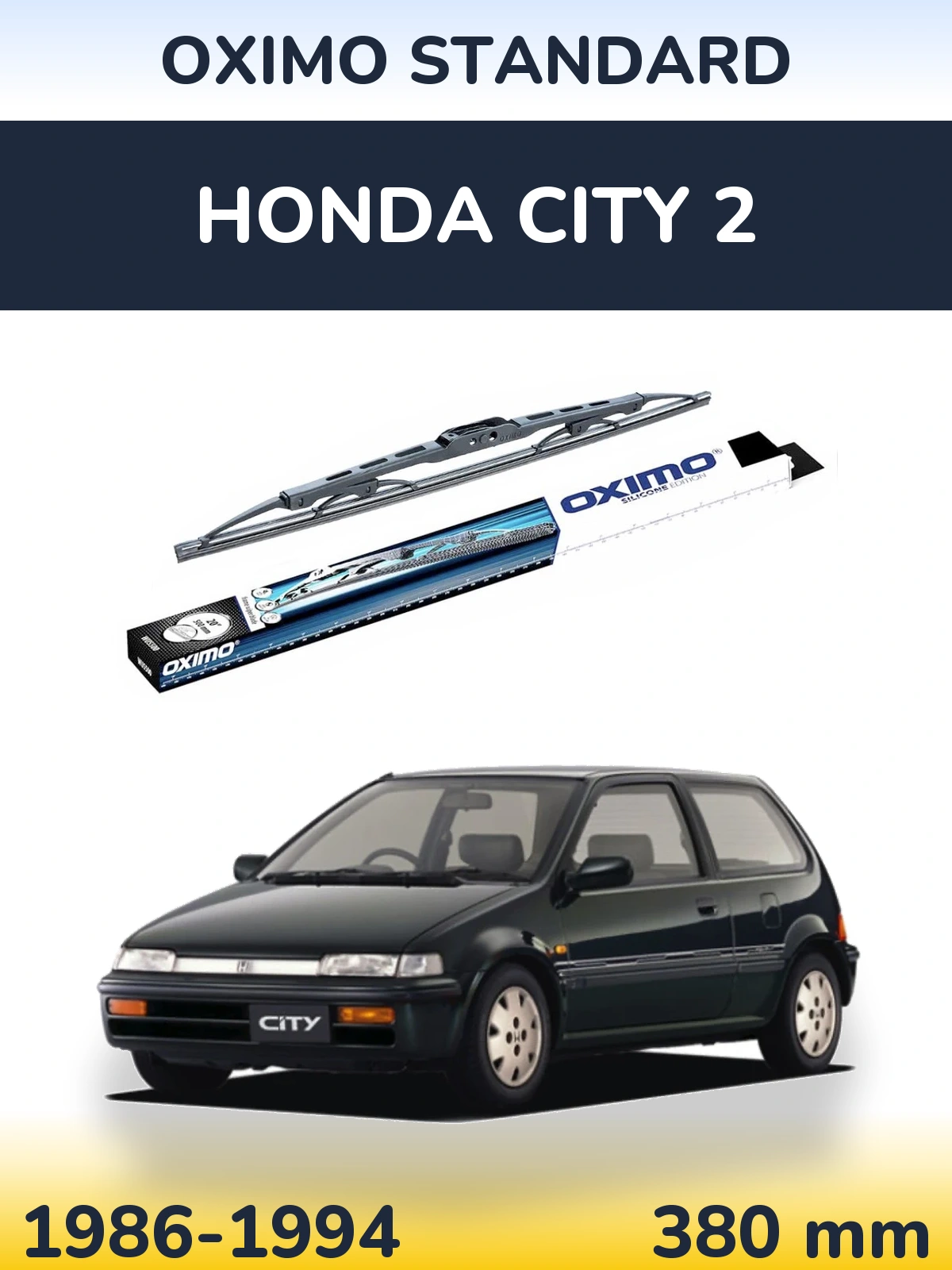 Rear wiper blade Oximo Standard 375 mm for Honda City 2 1986-1994