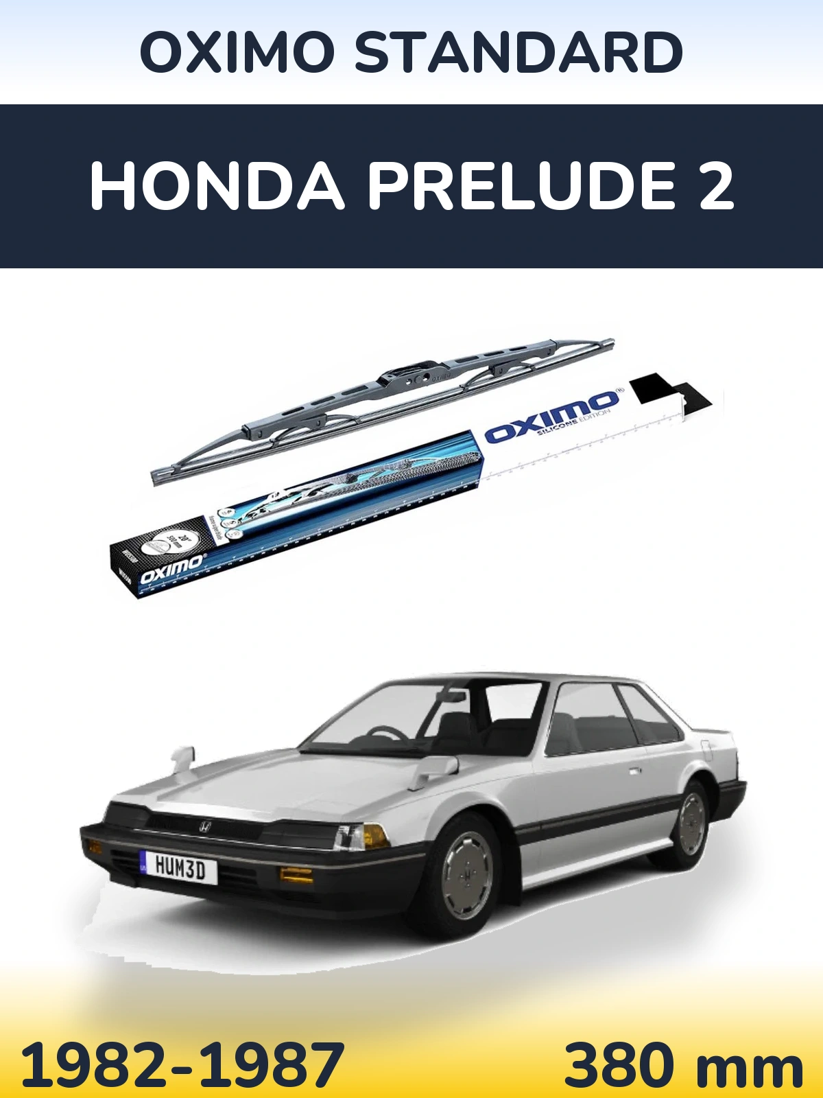 Rear wiper blade Oximo Standard 375 mm for Honda Prelude 2 1982-1987
