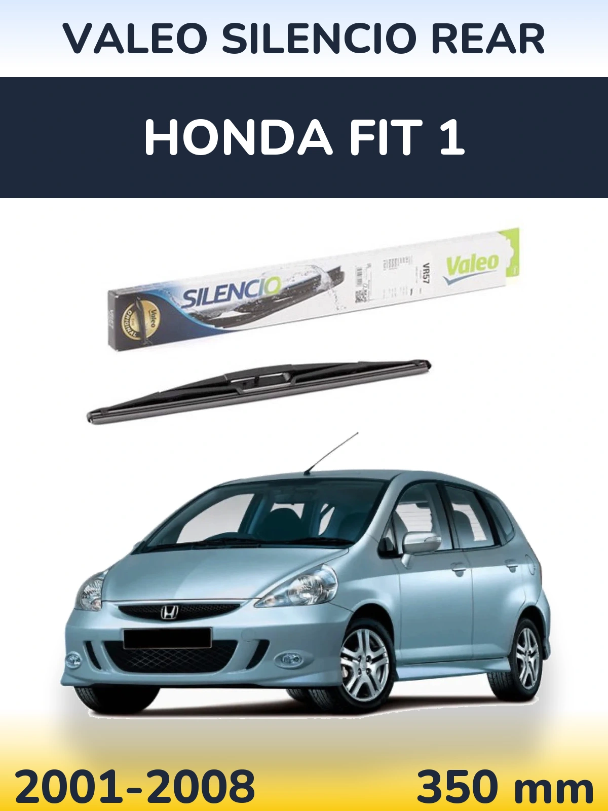 Rear wiper blade Valeo Silencio Rear 345 mm for Honda Fit 1 2001-2008