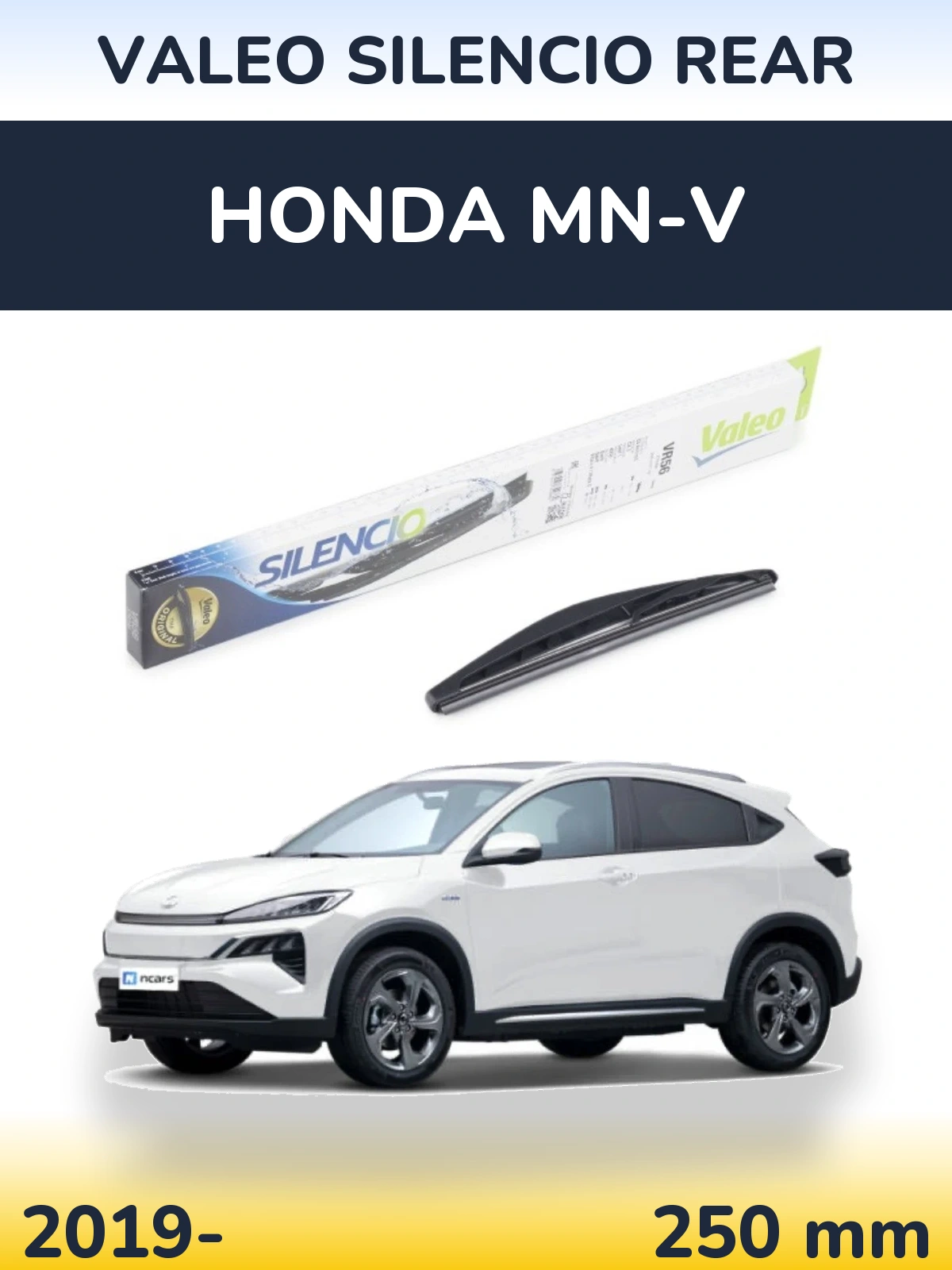 Rear wiper blade Valeo Silencio Rear 240 mm for Honda MN-V 2019-2026