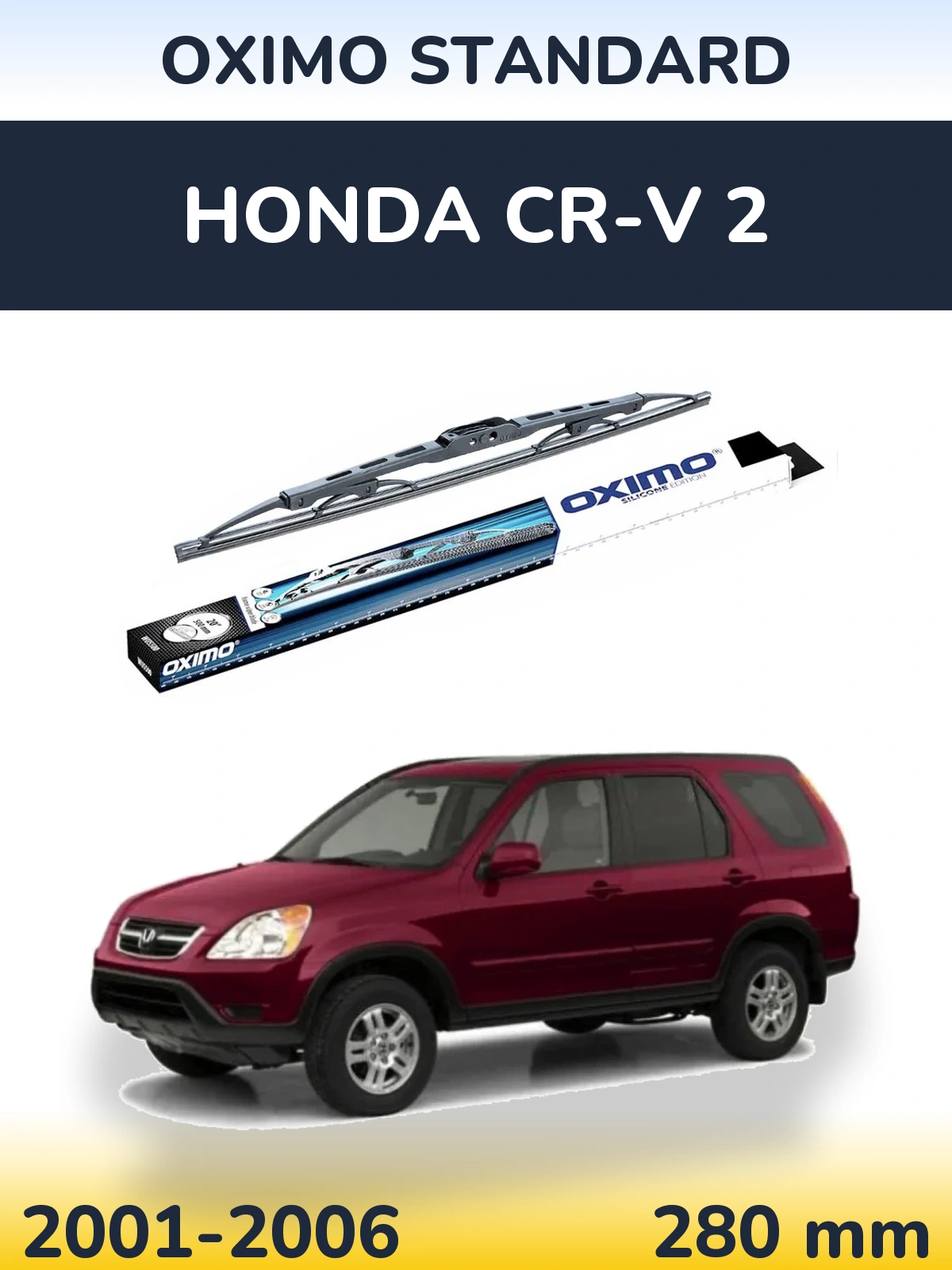 Rear wiper blade Oximo Standard 275 mm for Honda CR-V 2 2001-2006