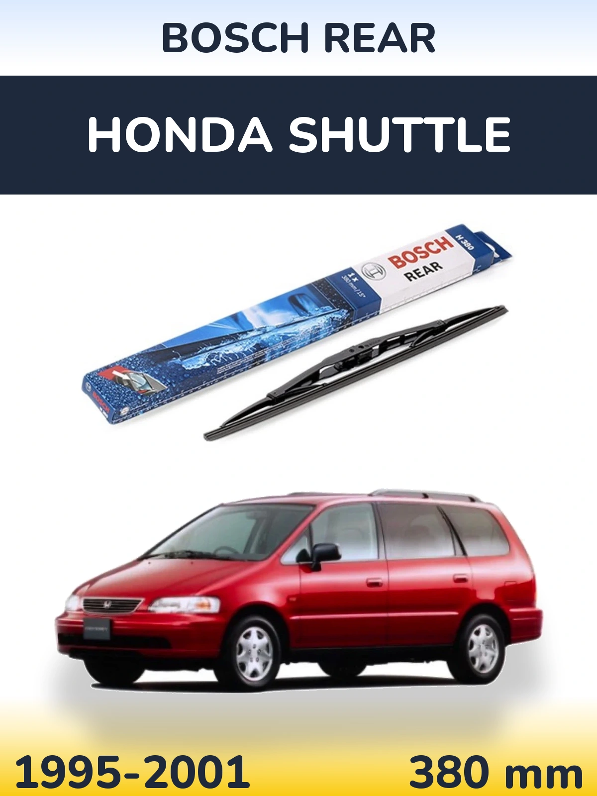 Задний дворник BOSCH Rear 380 мм для Honda Shuttle 1995-2001