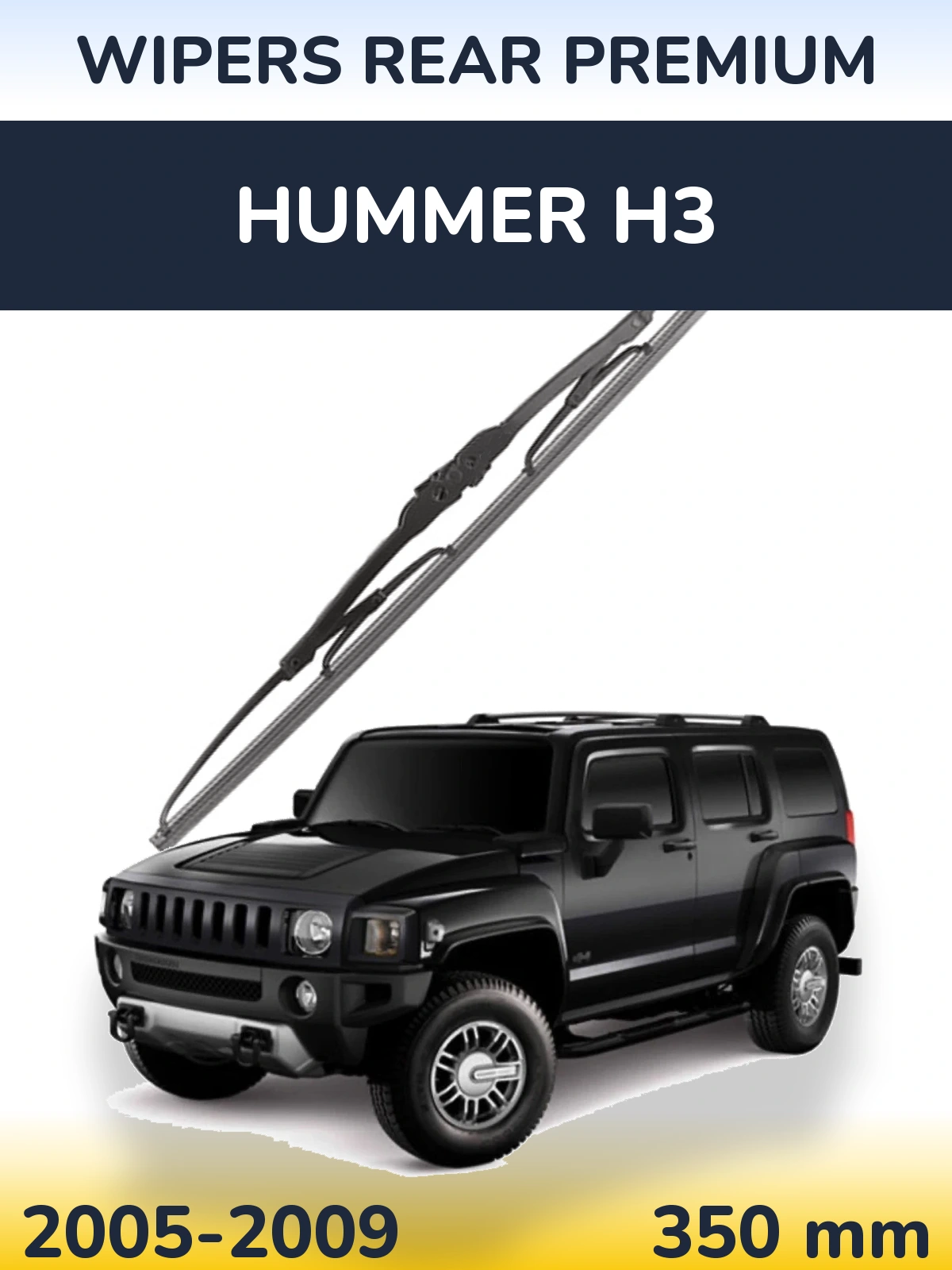 Rear wiper blade WIPERS REAR PREMIUM 350 mm for Hummer H3 2005-2009