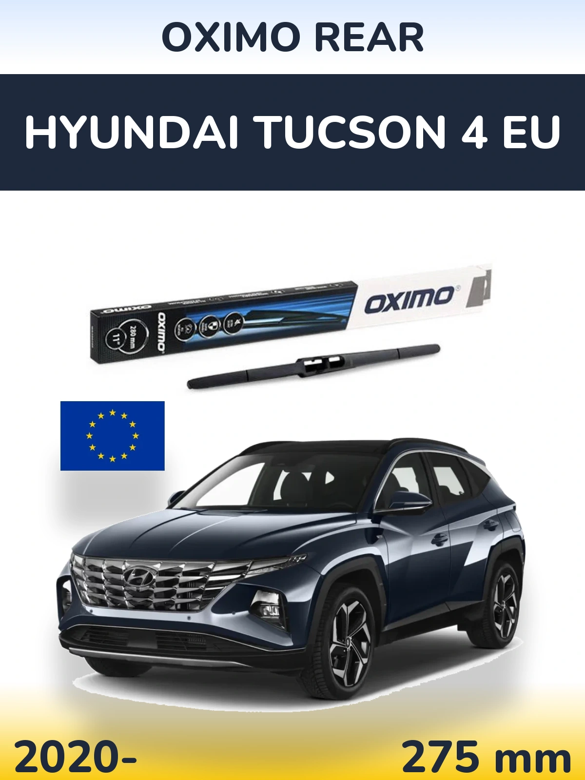Rear wiper blade Oximo Rear 280 mm for Hyundai Tucson 4 EU 2020-2026