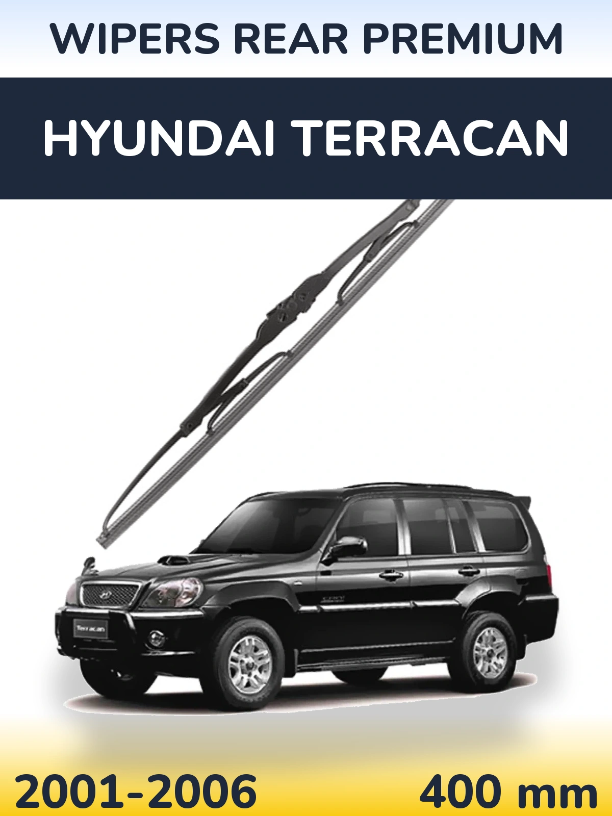 Rear wiper blade WIPERS REAR PREMIUM 400 mm for Hyundai Terracan 2001-2006