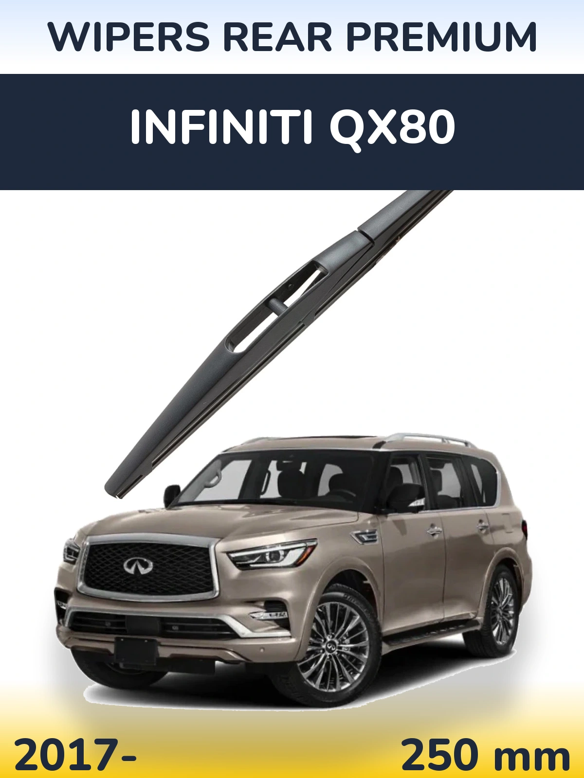 Rear wiper blade WIPERS REAR PREMIUM 250 mm for Infiniti QX80 2017-2026