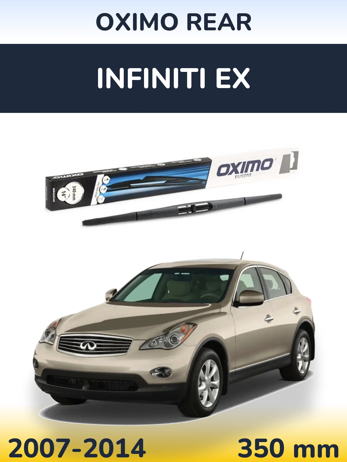 Rear wiper blade Oximo Rear 350 mm for Infiniti EX 2007-2014
