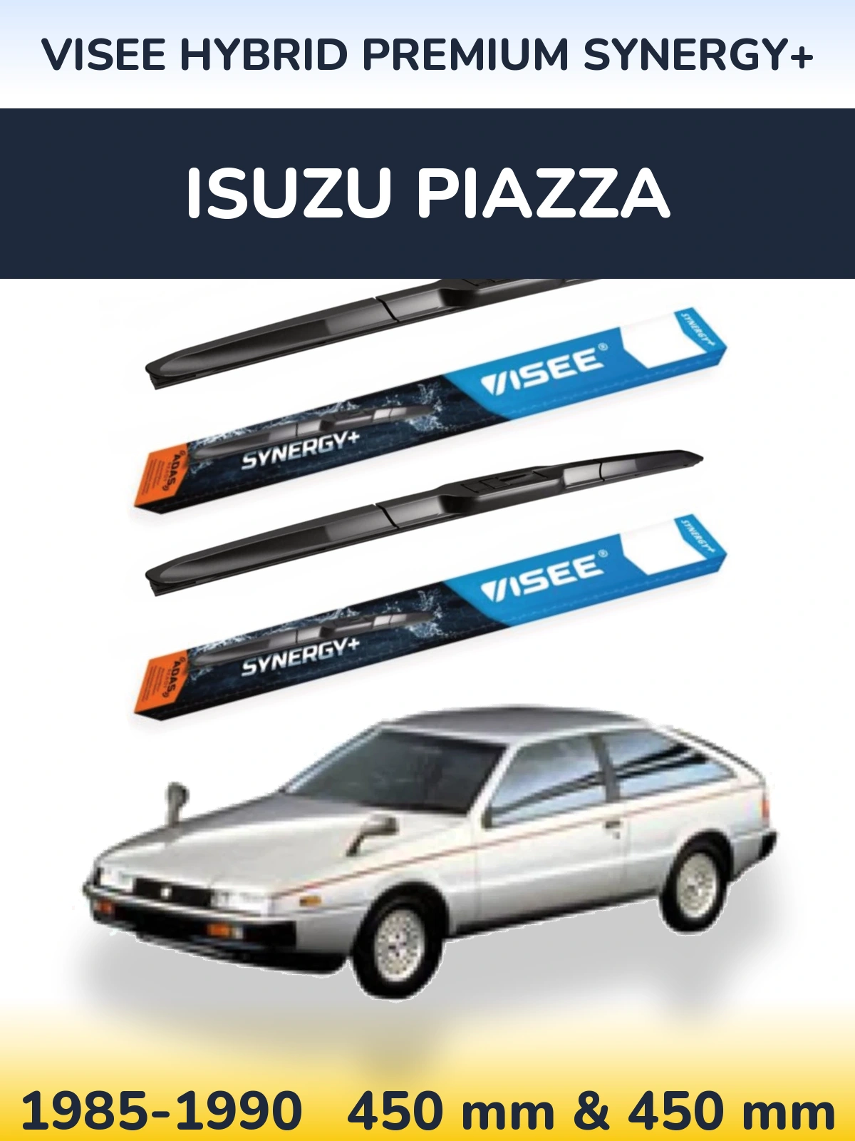 Комплект передних дворников VISEE HYBRID PREMIUM SYNERGY+ 450 & 450 мм для Isuzu Piazza 1985-1990