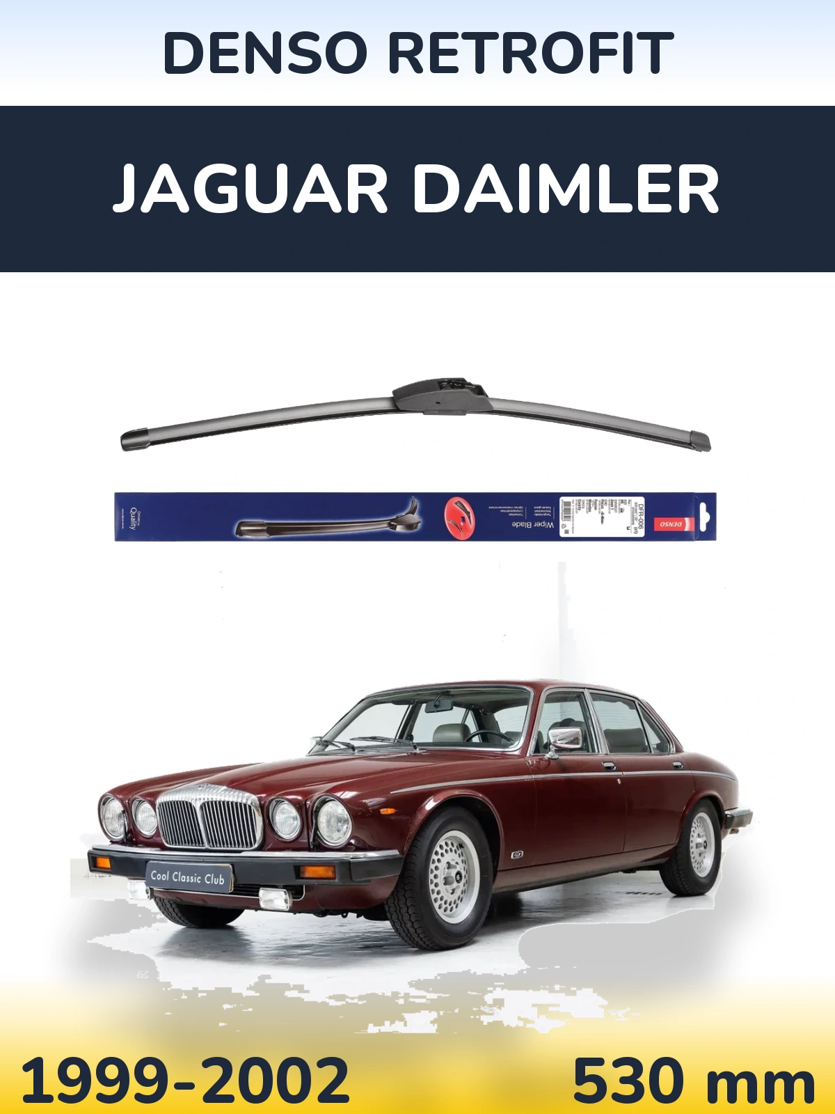 Передня щітка Denso Retrofit 530 мм для Jaguar Daimler 1999-2002