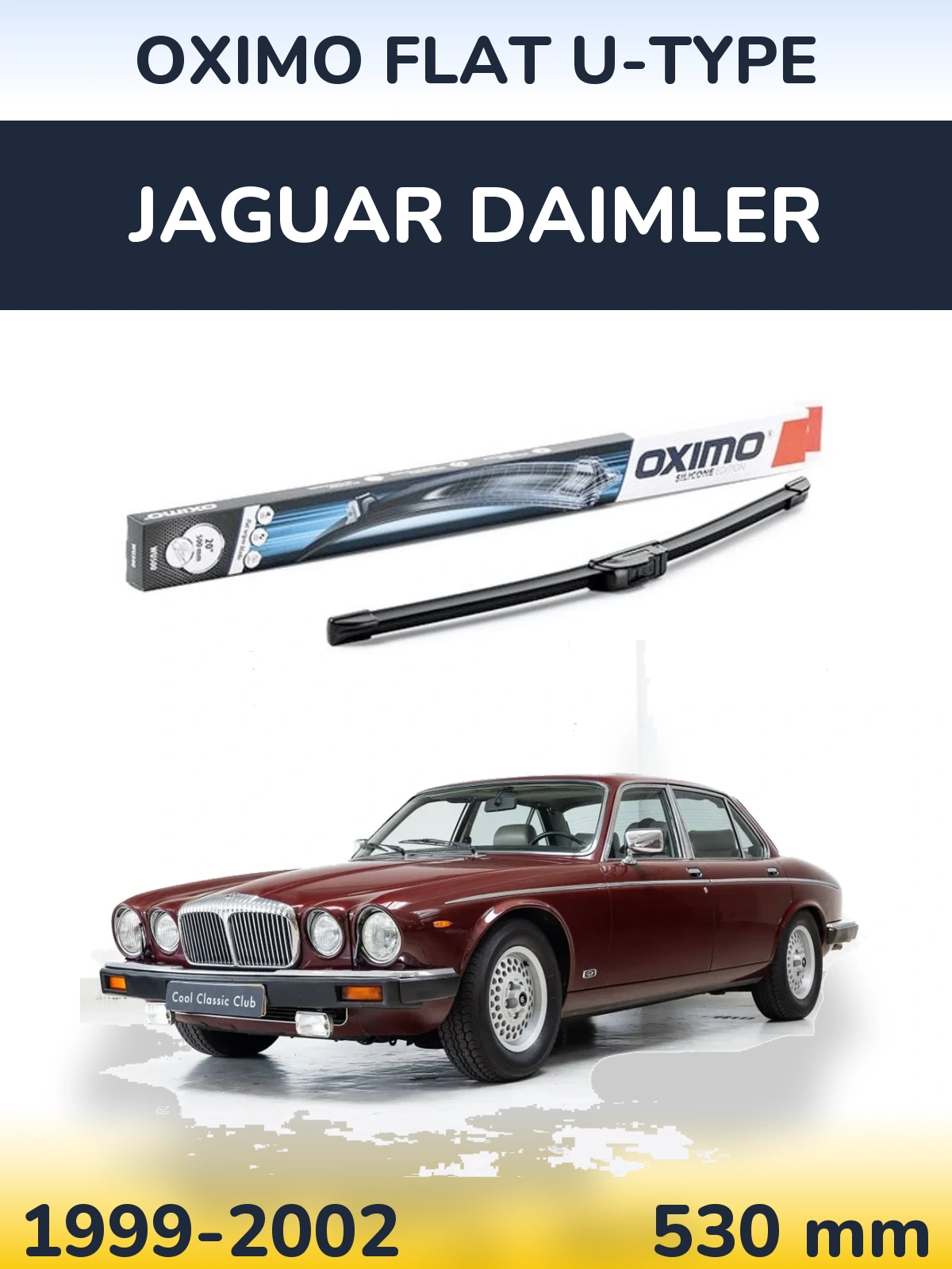 Передня щітка Oximo Flat U-type 530 мм для Jaguar Daimler 1999-2002