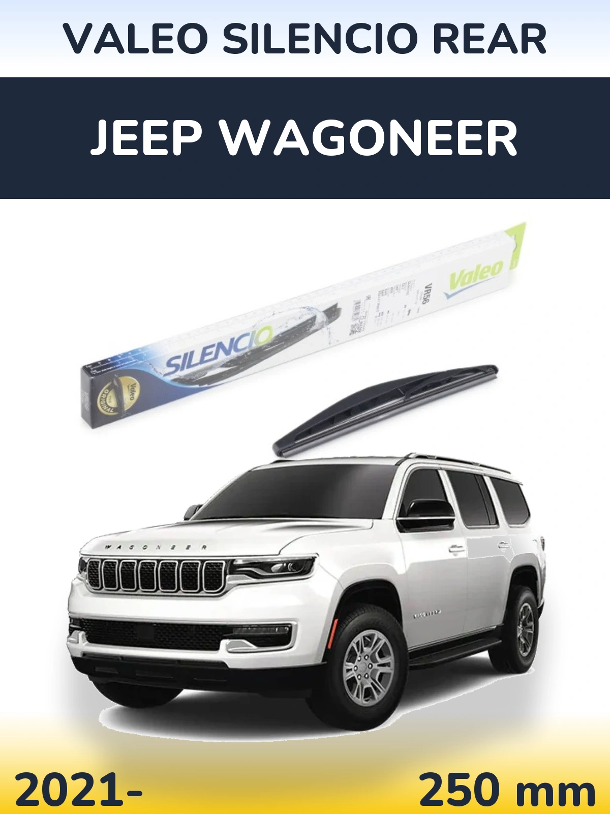 Rear wiper blade Valeo Silencio Rear 240 mm for Jeep Wagoneer 2021-2026
