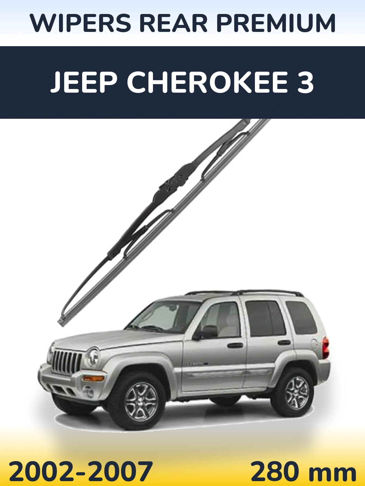 Rear wiper blade WIPERS REAR PREMIUM 280 mm for Jeep Cherokee 3 2002-2007