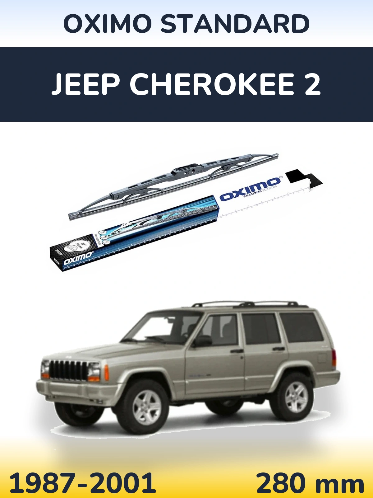 Rear wiper blade Oximo Standard 275 mm for Jeep Cherokee 2 1987-2001