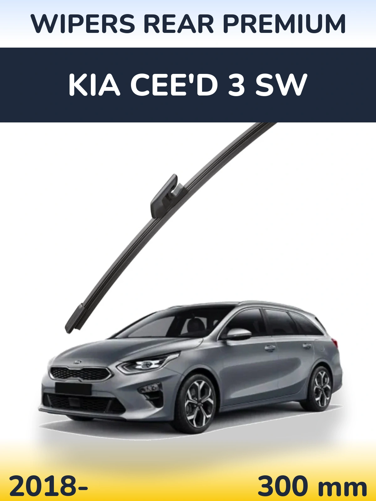 Rear wiper blade WIPERS REAR PREMIUM 300 mm for KIA Cee'd 3 SW 2018-2026