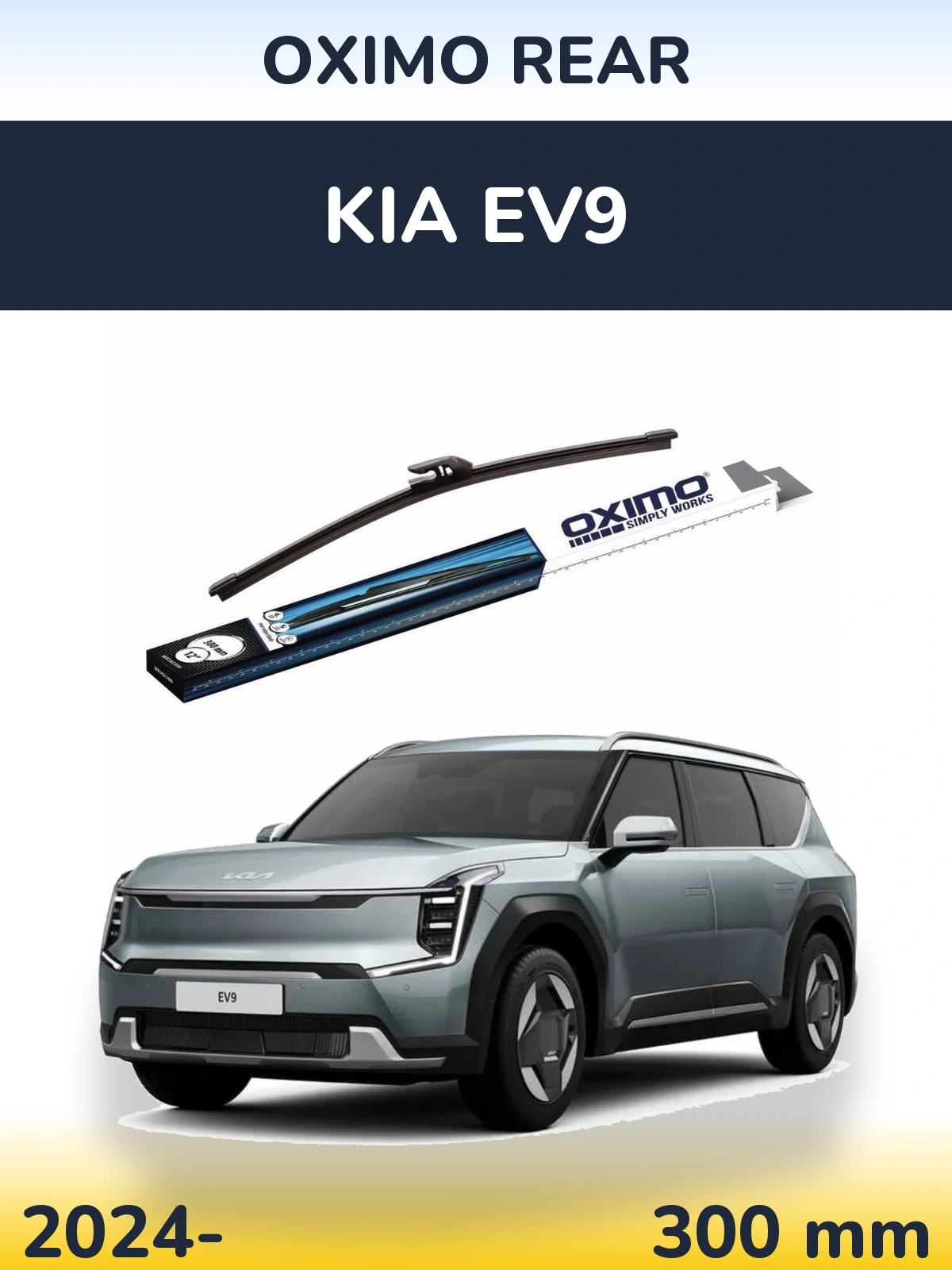 Rear wiper blade Oximo Rear 300 mm for KIA EV9 2024-2026