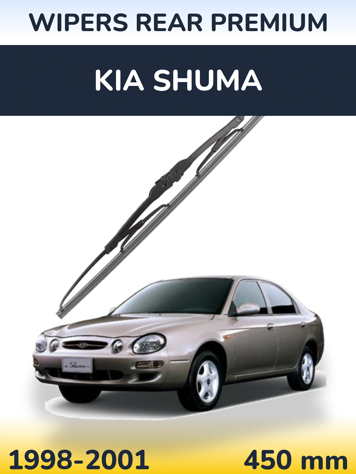 Rear wiper blade WIPERS REAR PREMIUM 450 mm for KIA Shuma 1998-2001