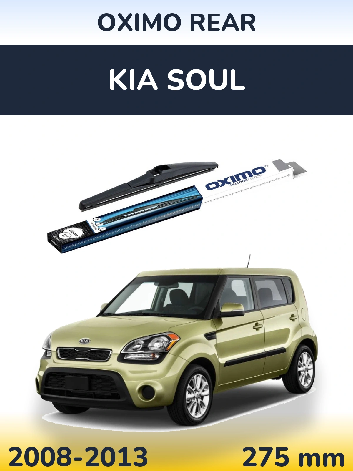 Задний дворник Oximo Rear 280 мм для KIA Soul 2008-2013