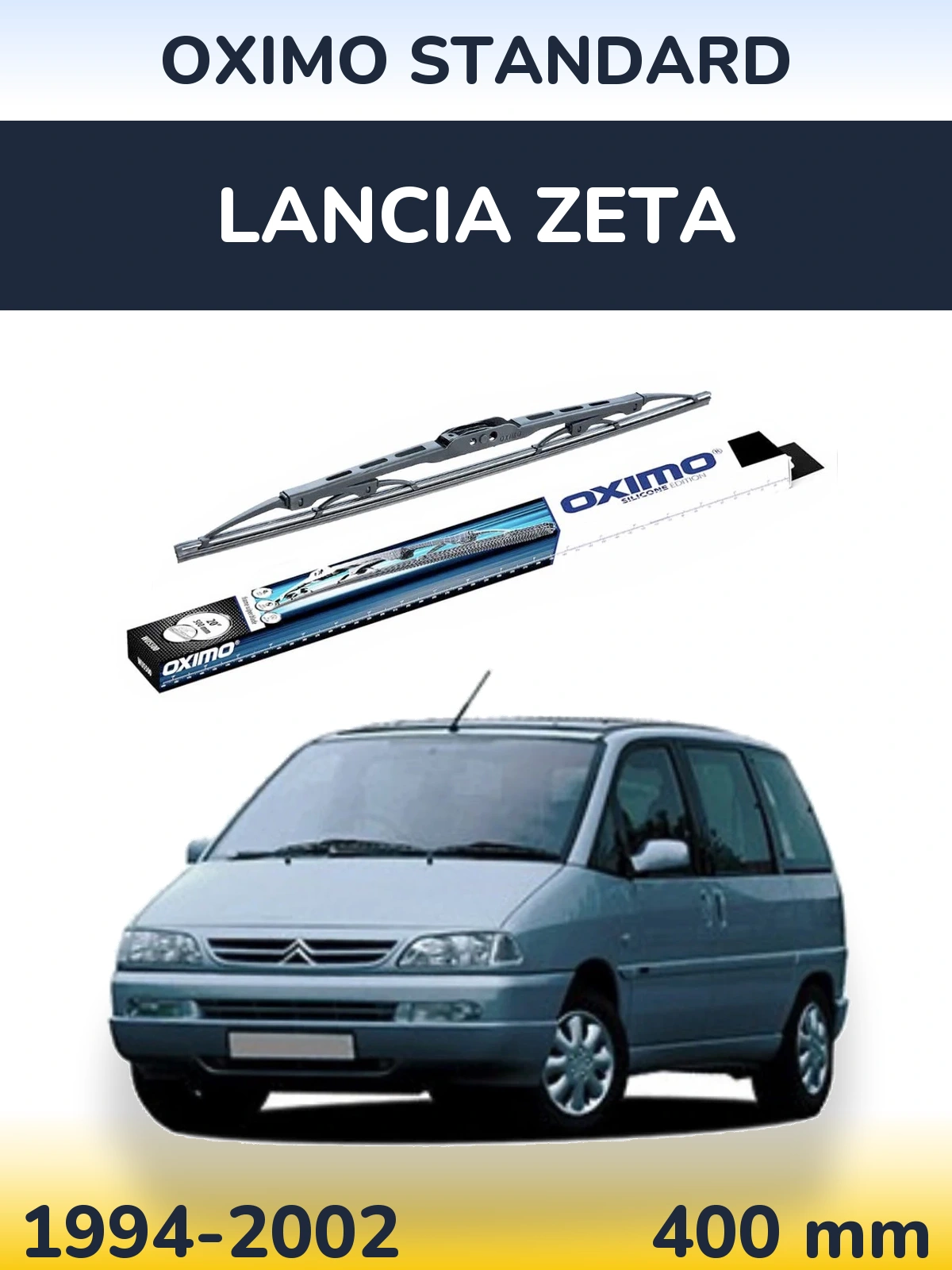 Rear wiper blade Oximo Standard 400 mm for Lancia Zeta 1994-2002
