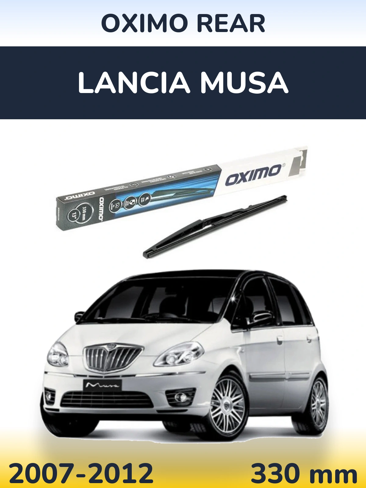 Задня щітка Oximo Rear 330 мм для Lancia Musa 2007-2012