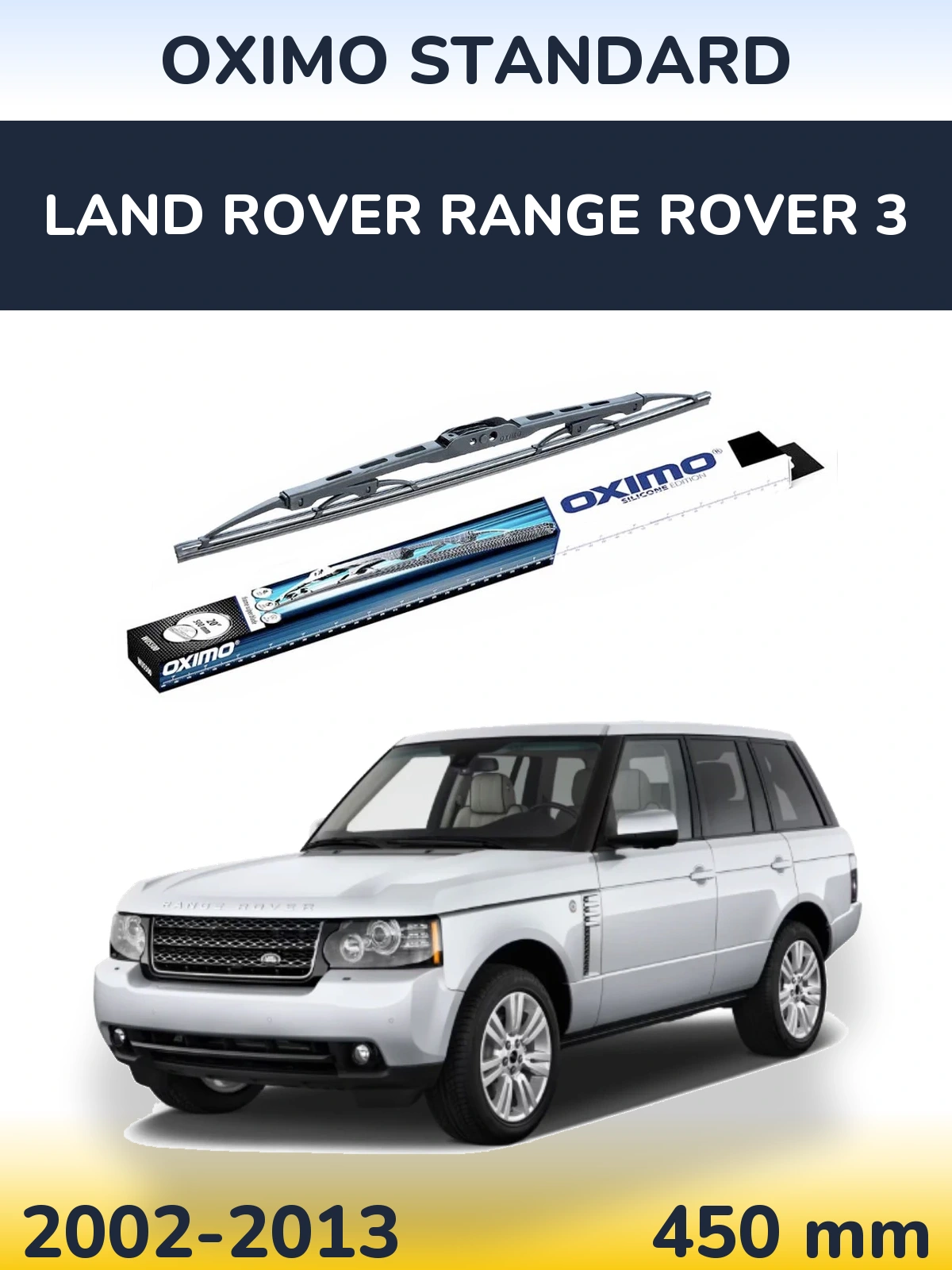 Rear wiper blade Oximo Standard 450 mm for Land Rover Range Rover 3 2002-2013