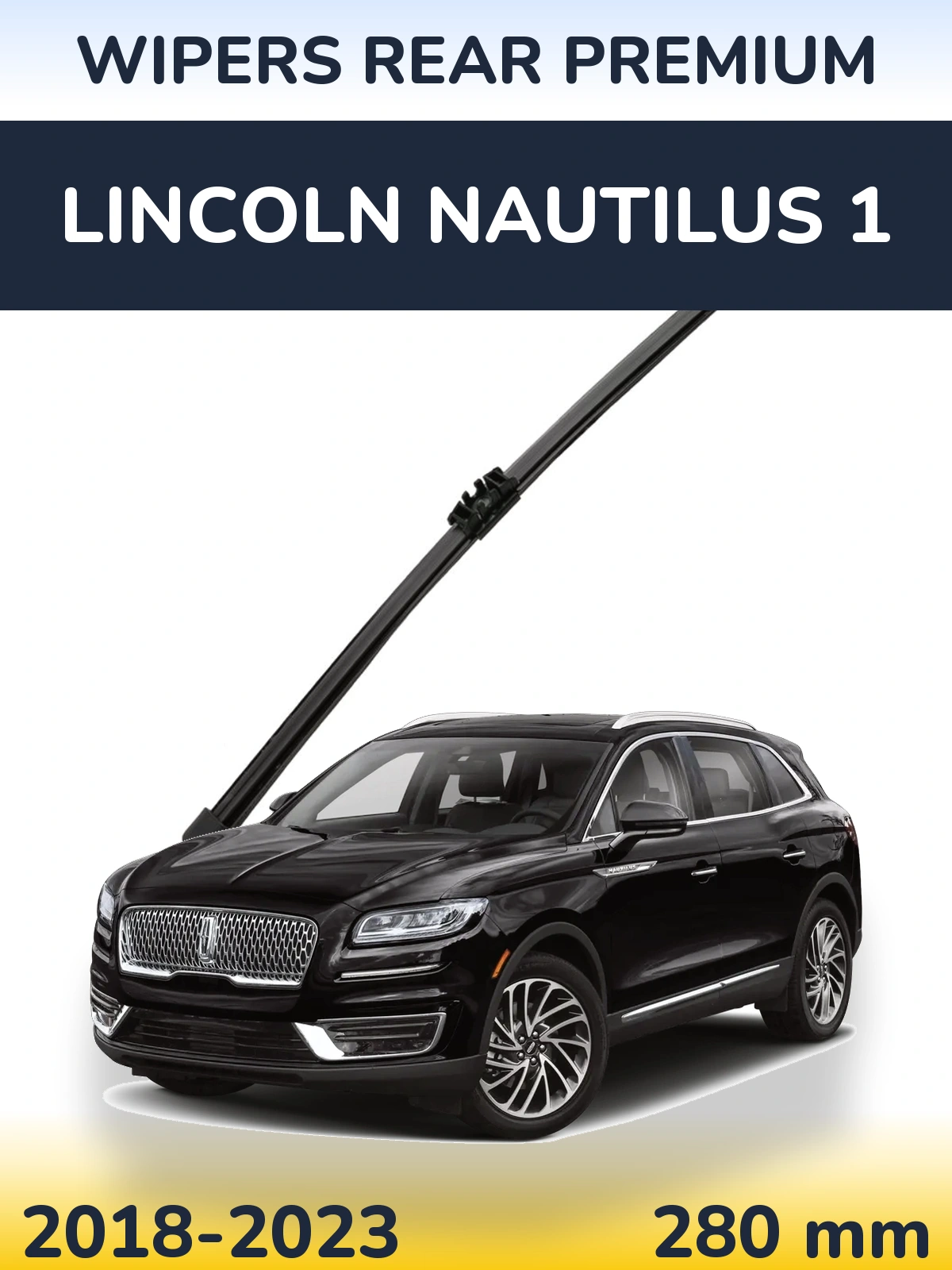 Rear wiper blade WIPERS REAR PREMIUM 280 mm for Lincoln Nautilus 1 2018-2023